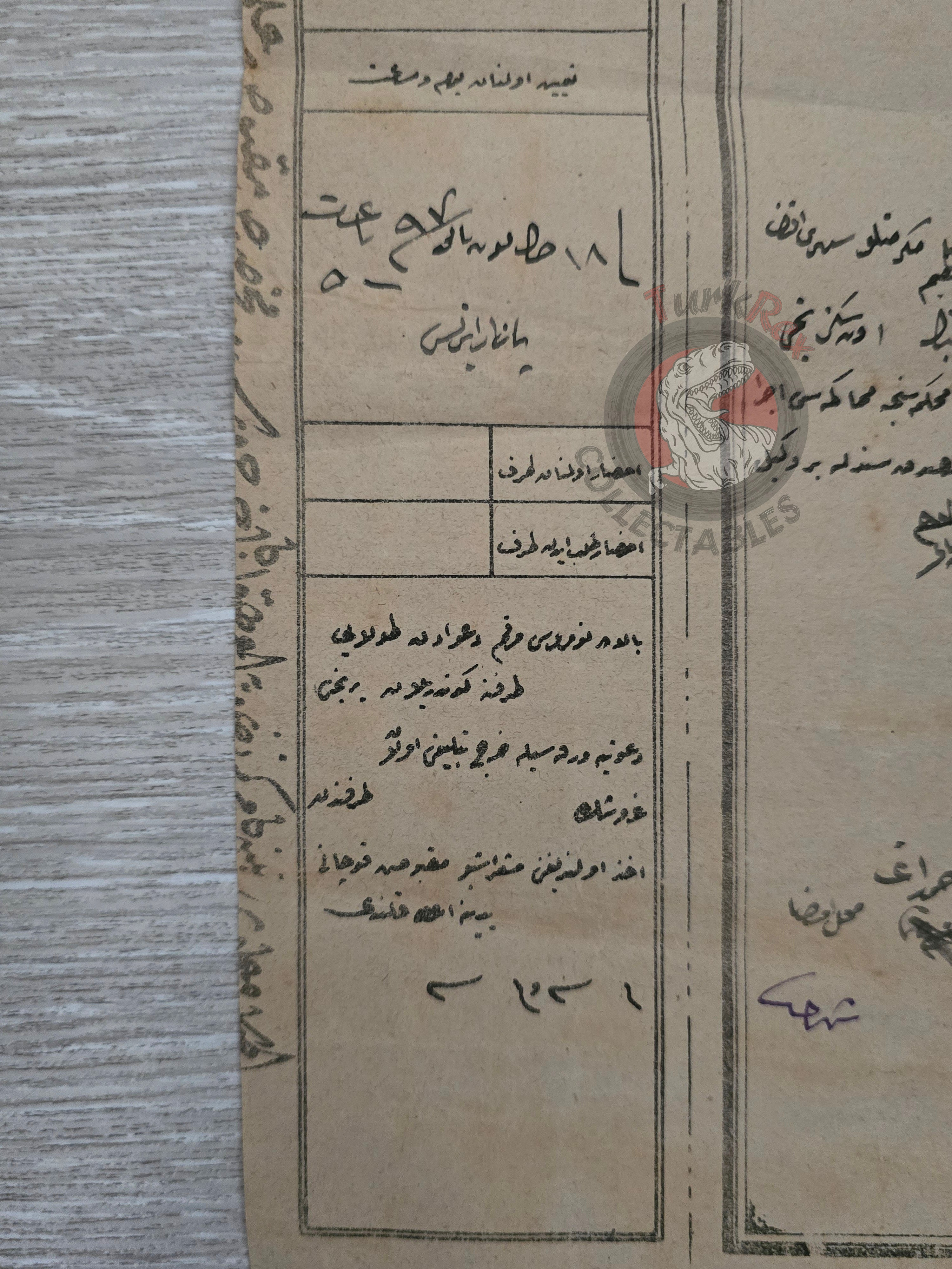 Ottoman Court Document Armenian Lawyer representing Muslim Citizen 1882 Armenia Empire
