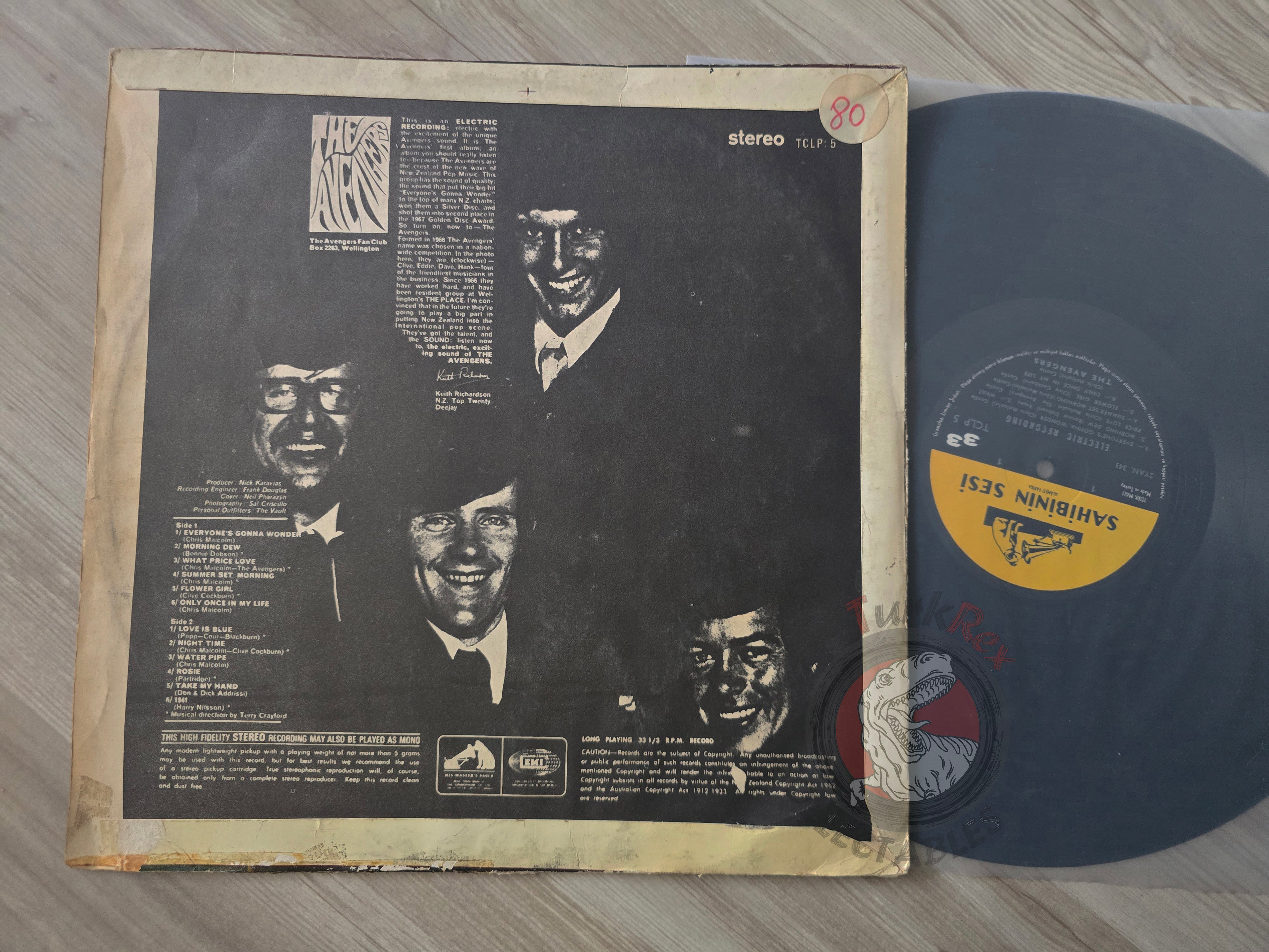 The Avengers – Electric Recording Turkish Pressing Vinyl Turkey Edition