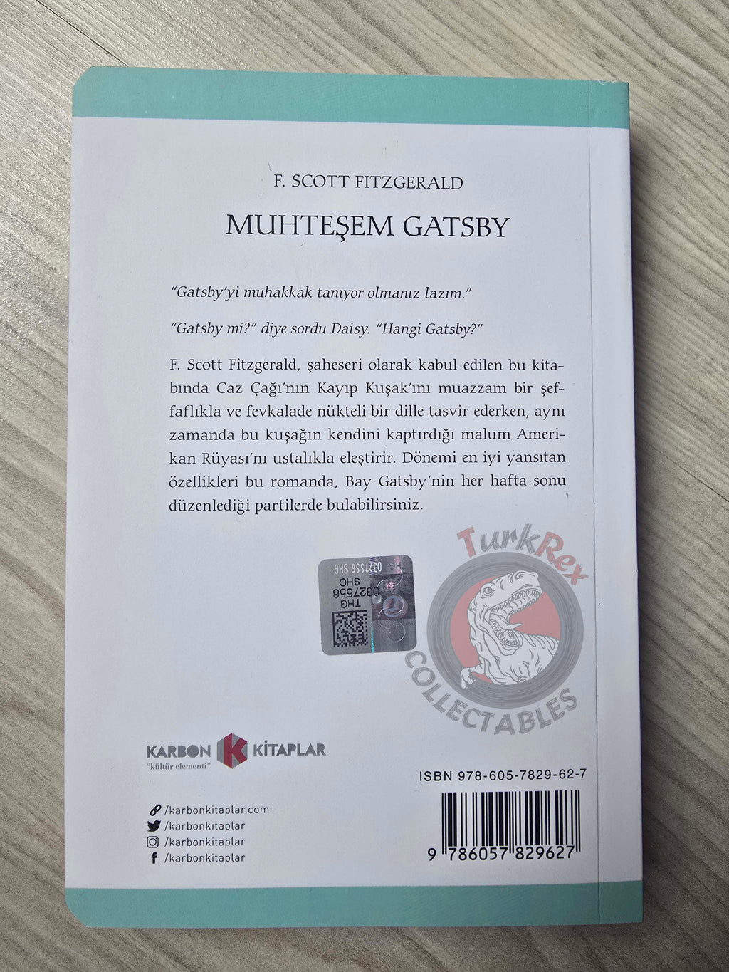 F. Scott Fitzgerald  – The Great Gatsby 2019 Turkish Book Turkey