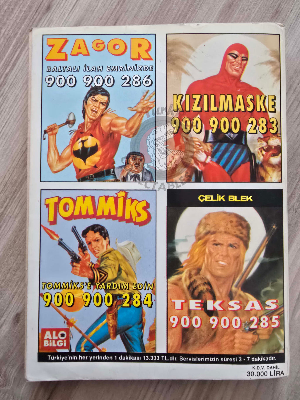Martin Mystère #36 L'Uomo delle Nevi 80s Turkish Comic Turkey #87 #88