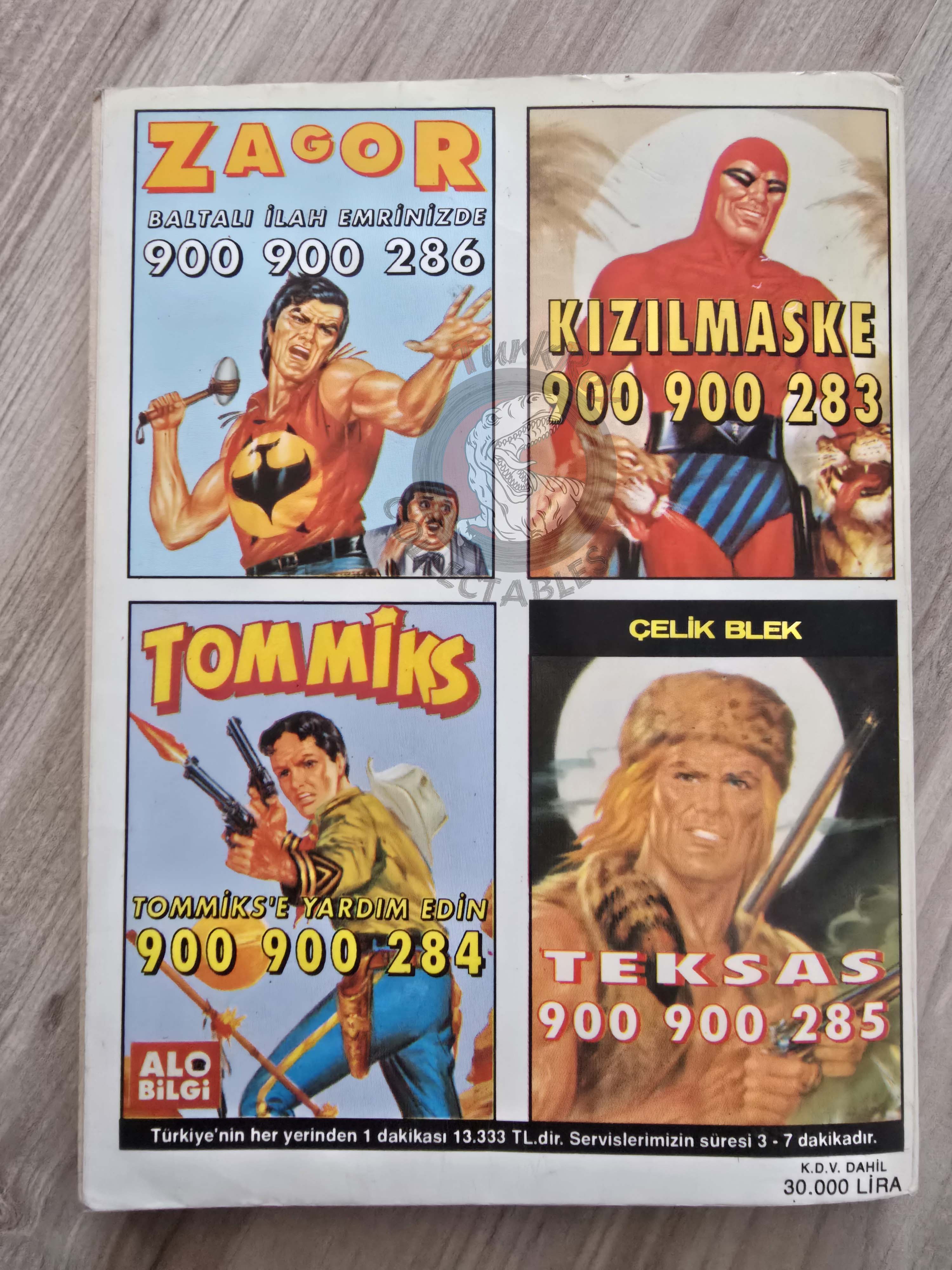 Martin Mystère #36 L'Uomo delle Nevi 80s Turkish Comic Turkey #87 #88
