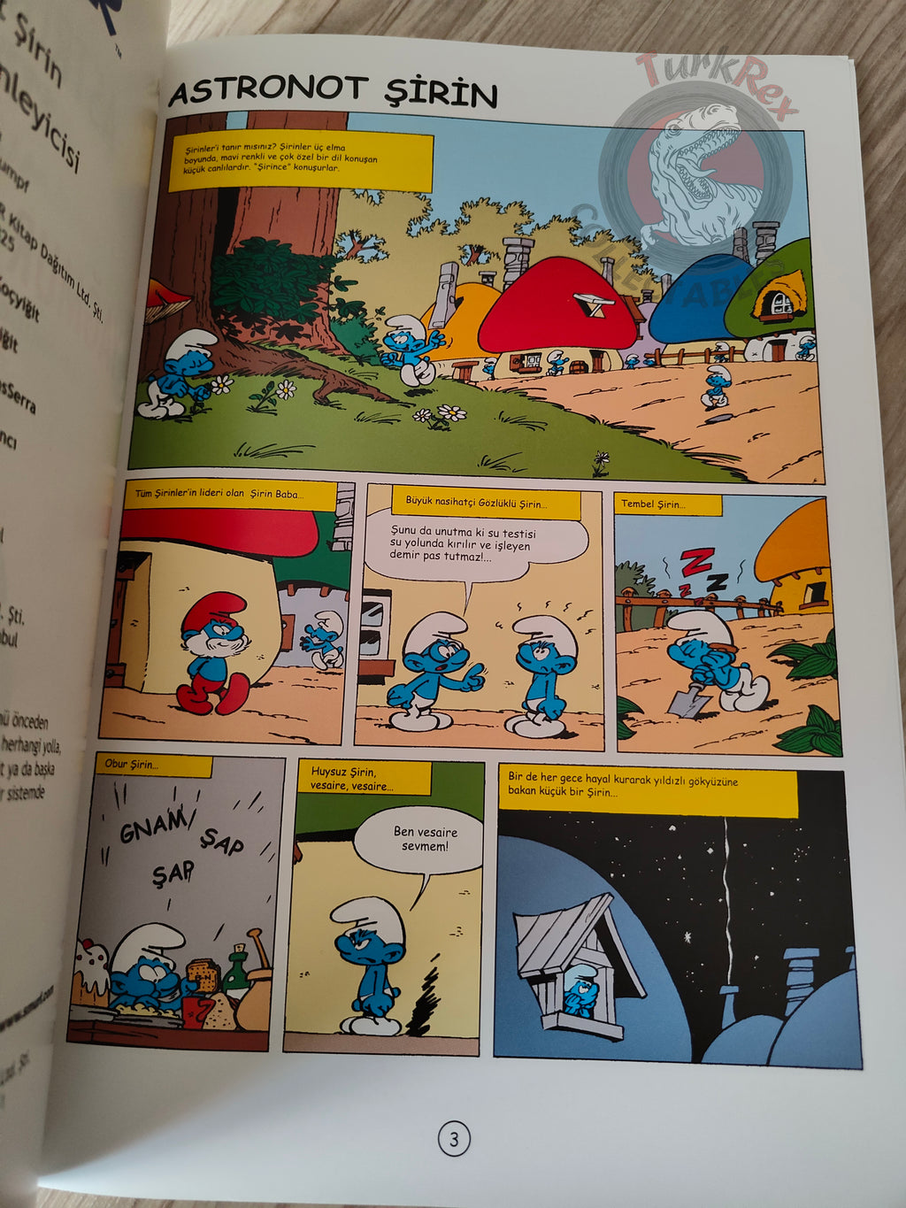 The Smurfs #6 The Astrosmurf 2013 Turkish Comic Turkey Schtroumpf