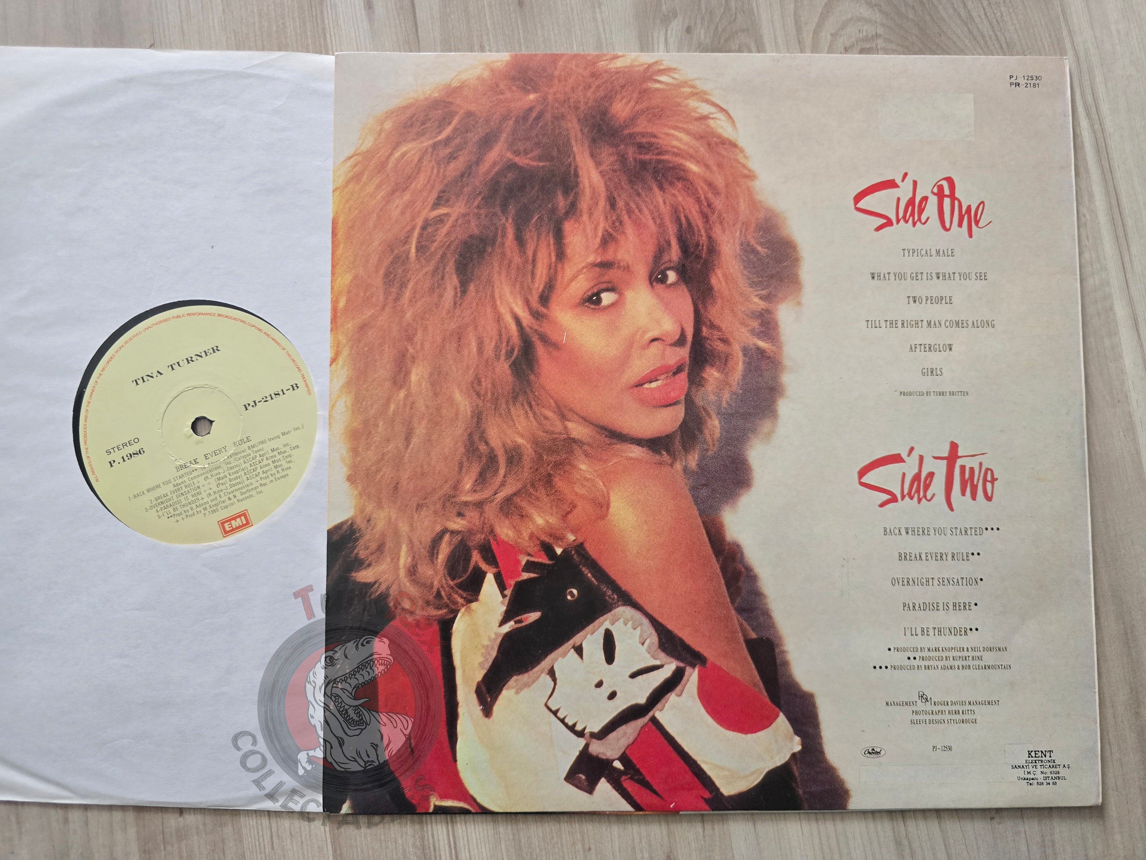 Tina Turner – Break Every Rule Turkish Pressing Vinyl Turkey Edition