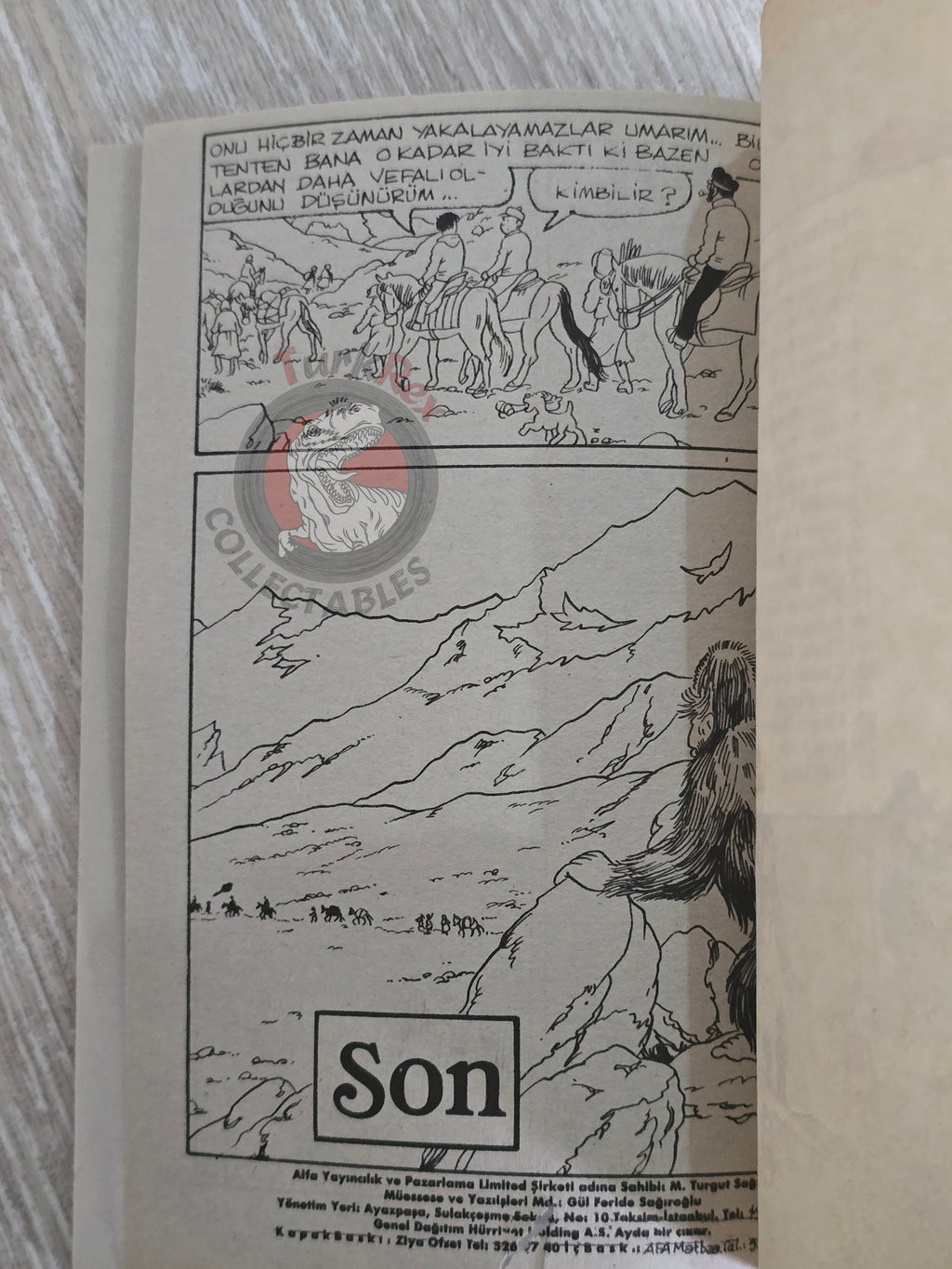 Tintin – Tintin In Tibet mid 1980s Turkish Edition Comic Turkey