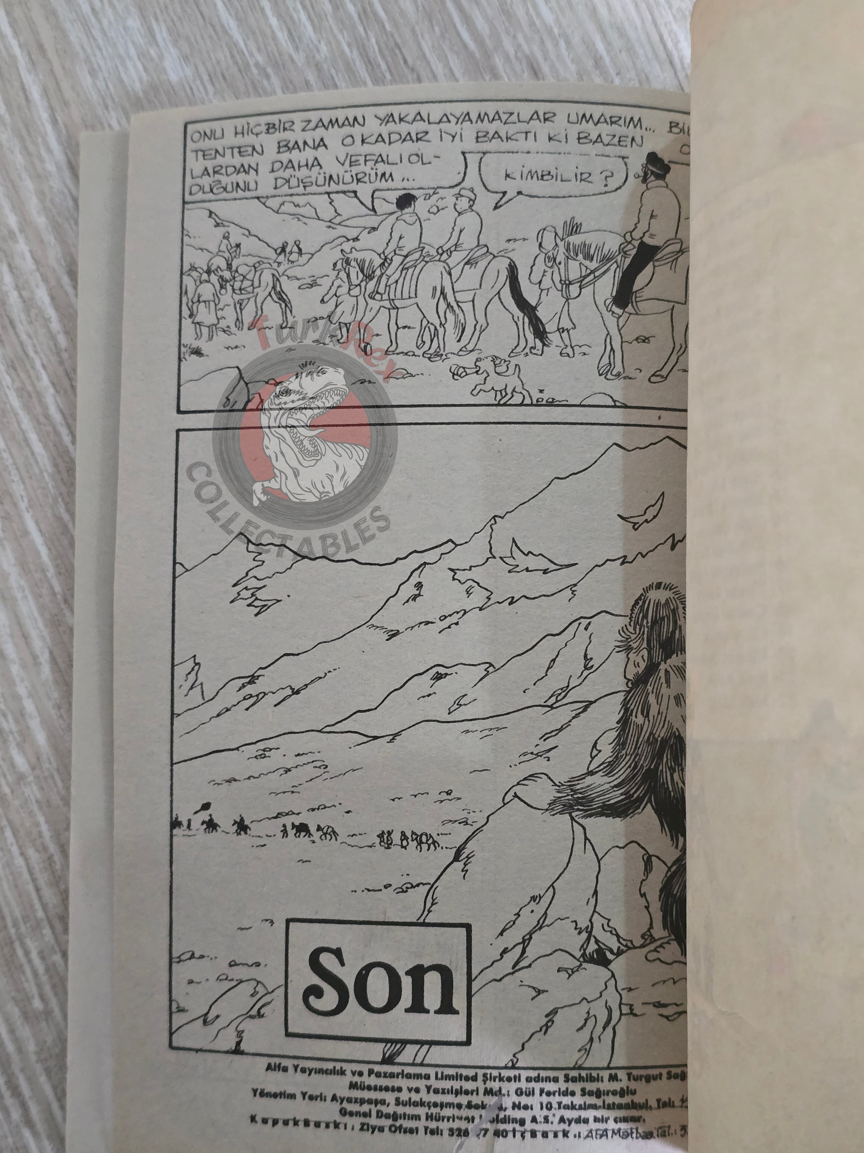 Tintin – Tintin In Tibet mid 1980s Turkish Edition Comic Turkey