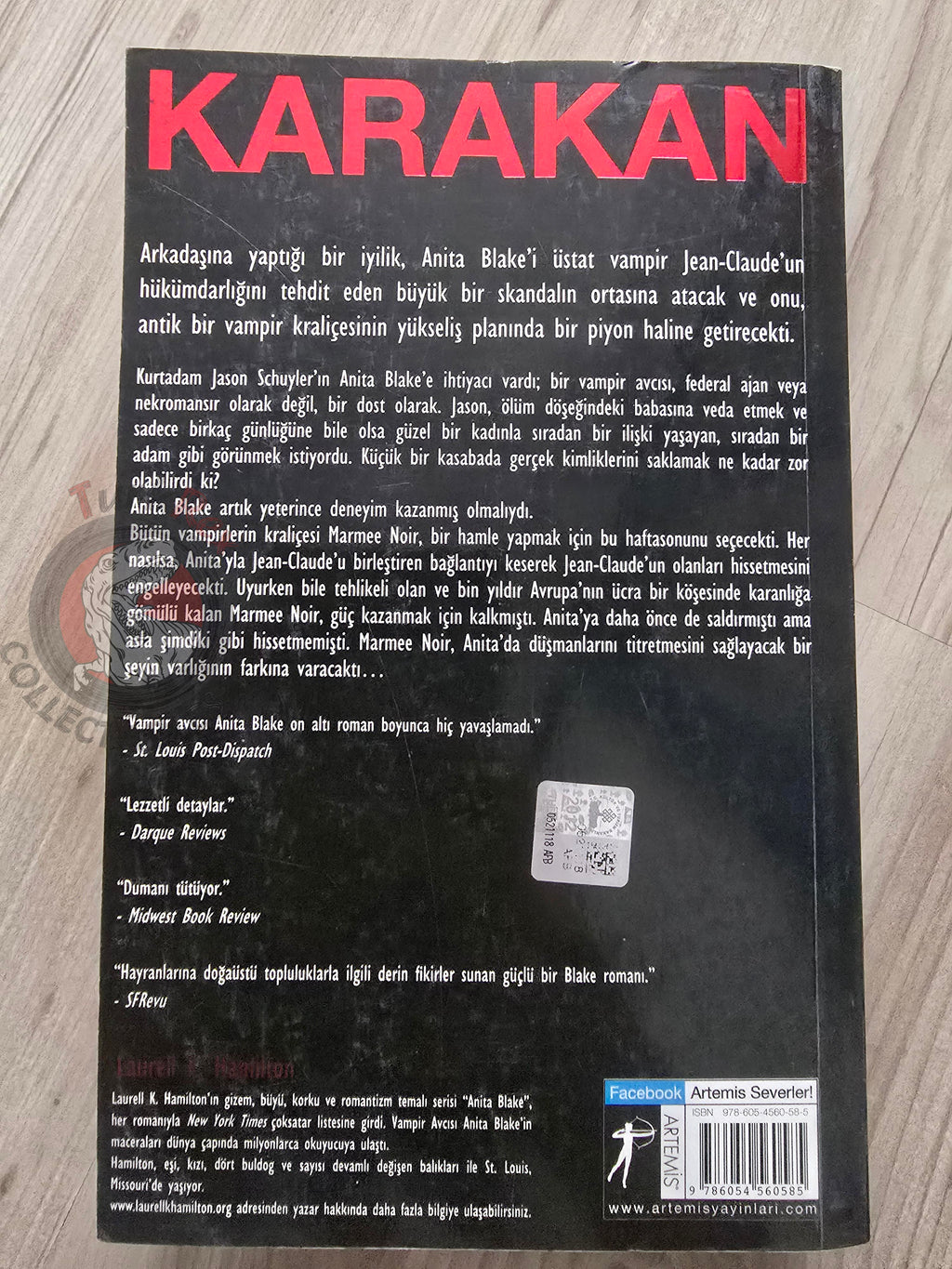Laurell K. Hamilton – Blood Noir 2012 1st Turkish Book Turkey Anita Blake: Vampire Hunter