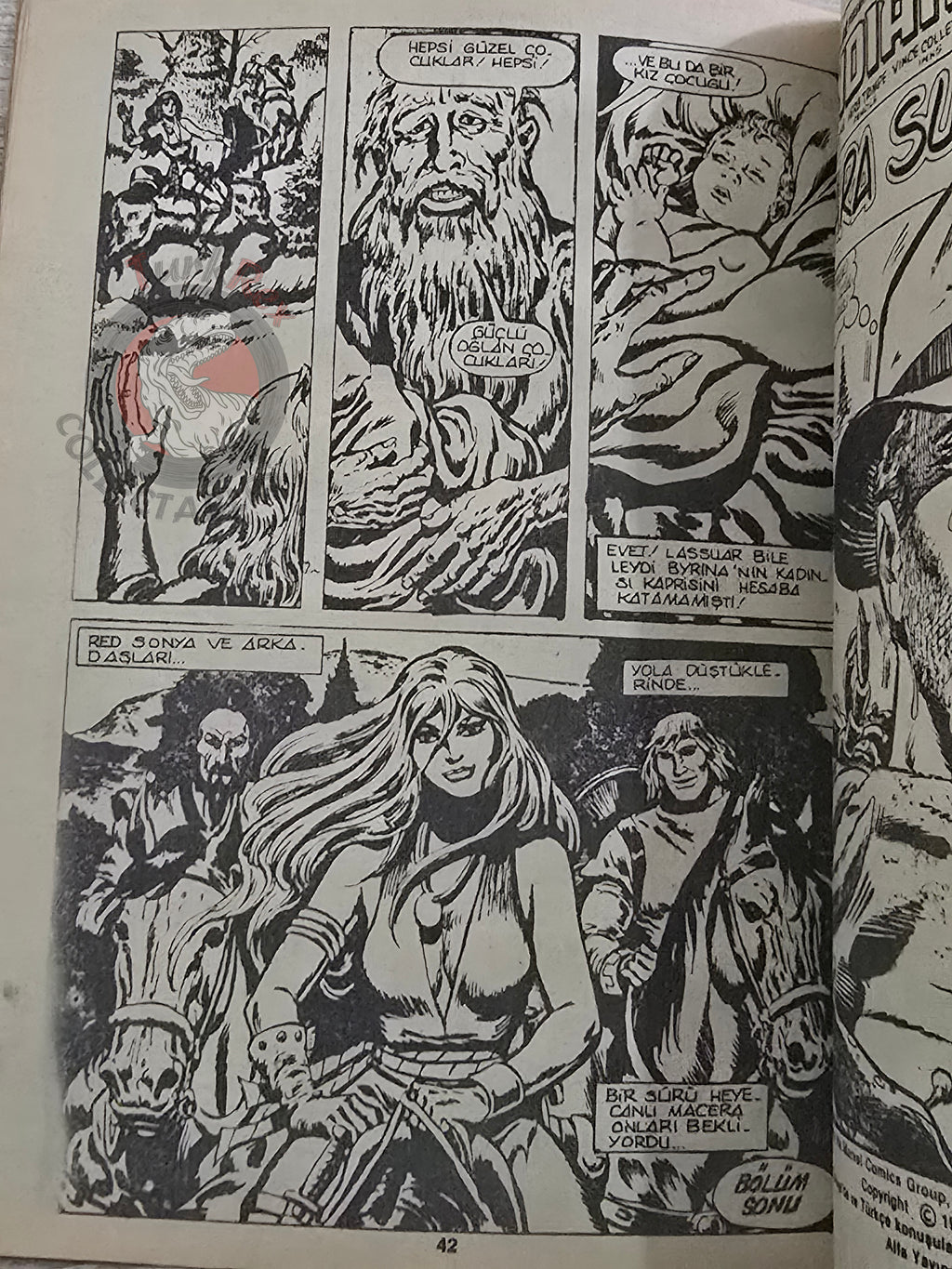 Red Sonja #5 1986 Turkish Comic Turkey Cover #11 - #4 Indiana Jones #16