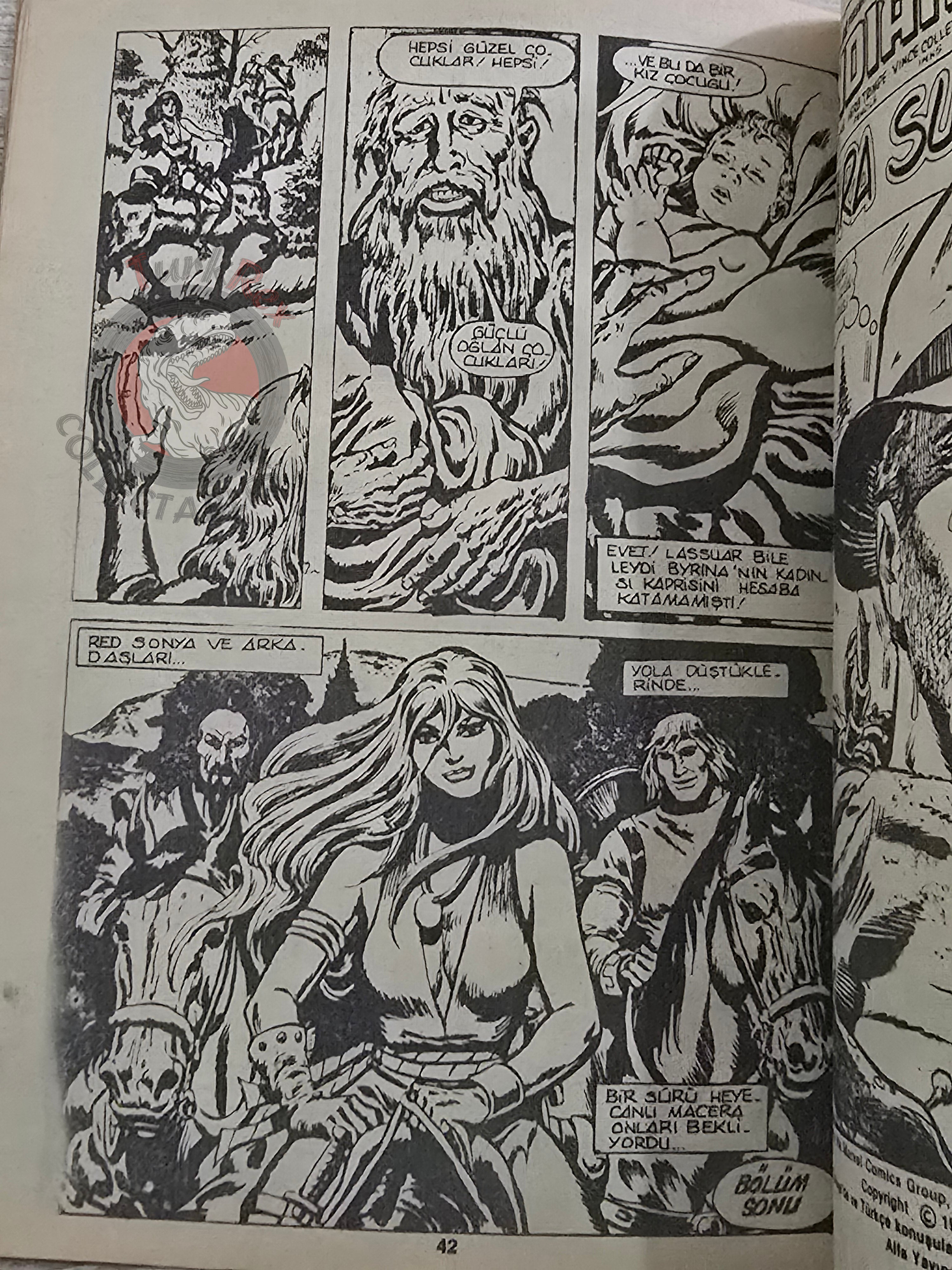 Red Sonja #5 1986 Turkish Comic Turkey Cover #11 - #4 Indiana Jones #16