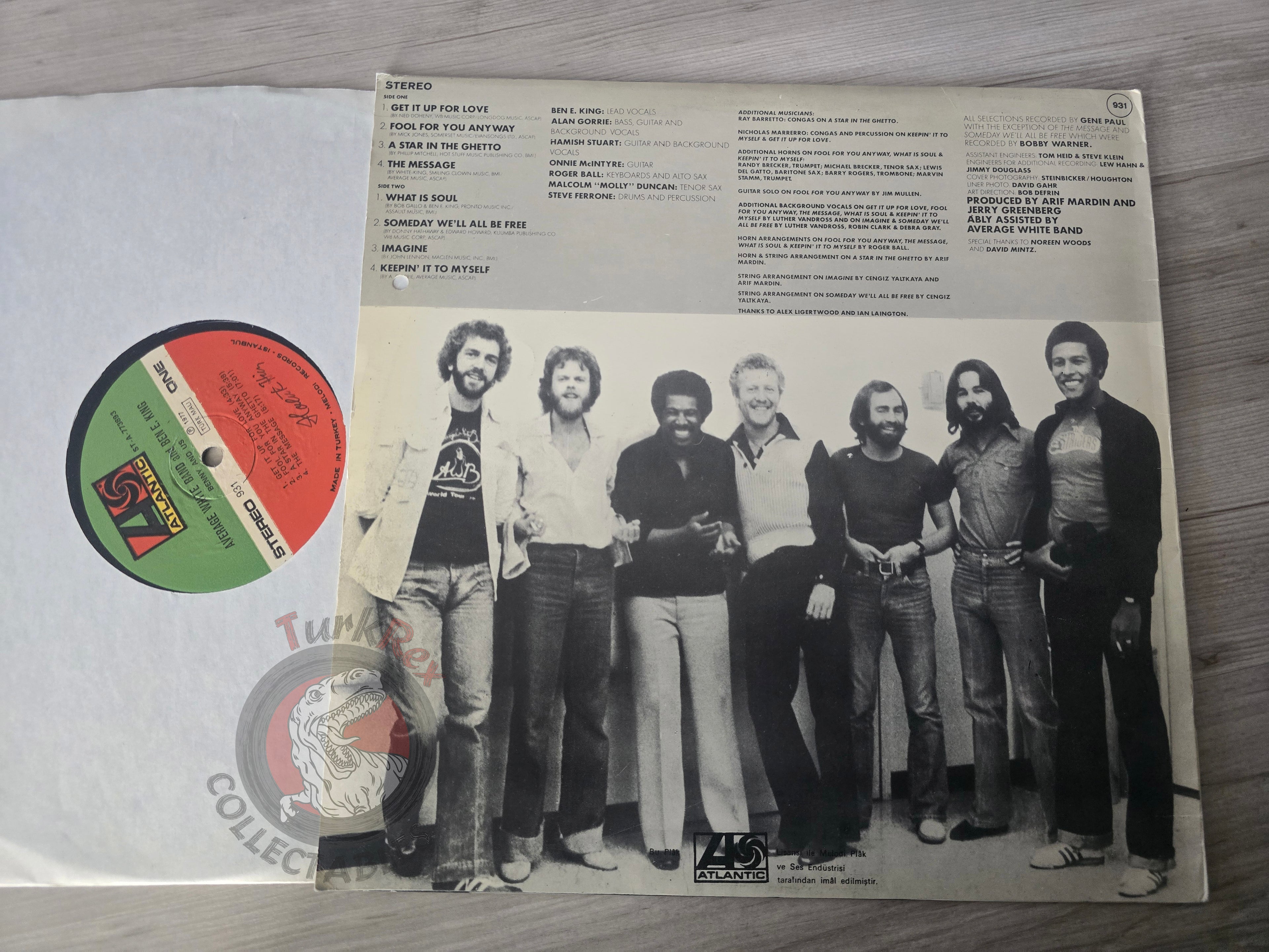 Average White Band & Ben E. King – Benny And Us Turkish Pressing Vinyl Turkey Edition