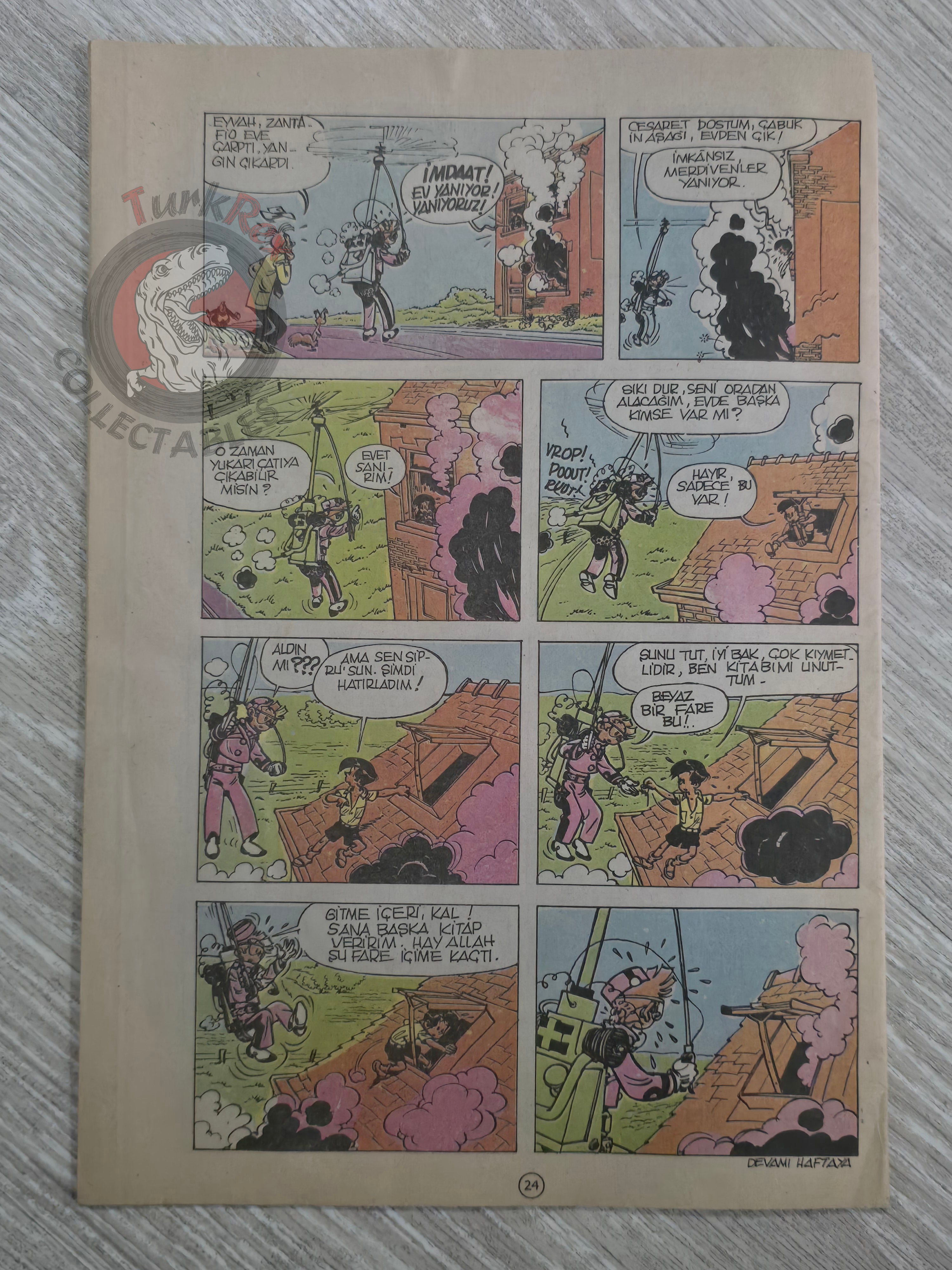 Spirou & Fantasio #6 Spirou et les héritiers 1989 Turkish Comic Turkey