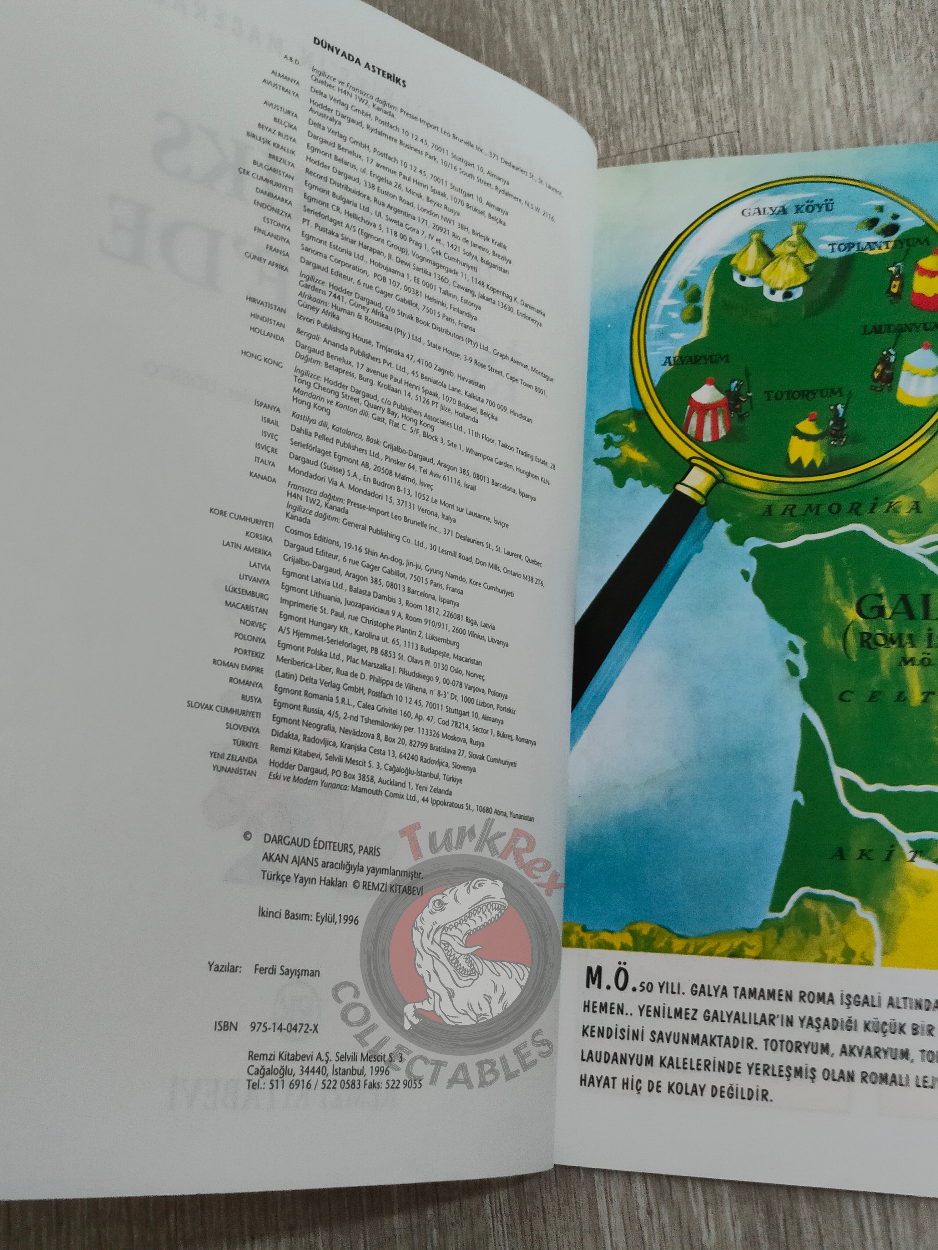 Asterix – Asterix in Switzerland 1996 Turkish Edition Comic Turkey