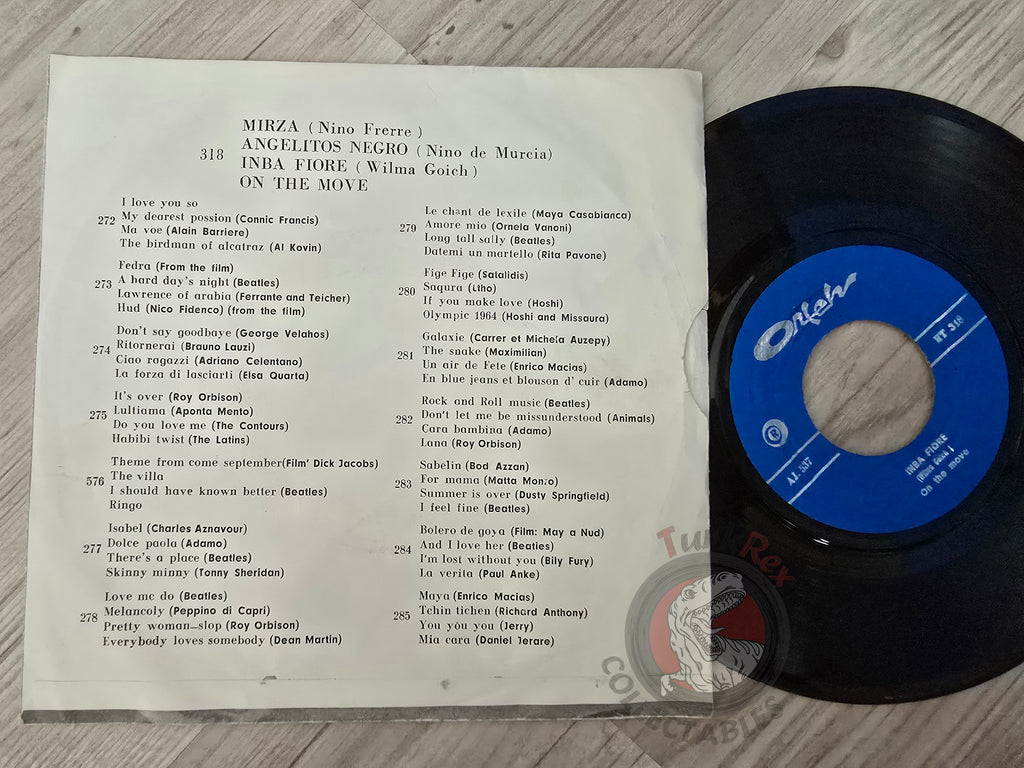 Nino Ferrer / Wilma Goich / Nino De Murcia  7" Iran Pressing Vinyl Iranian Edition 1