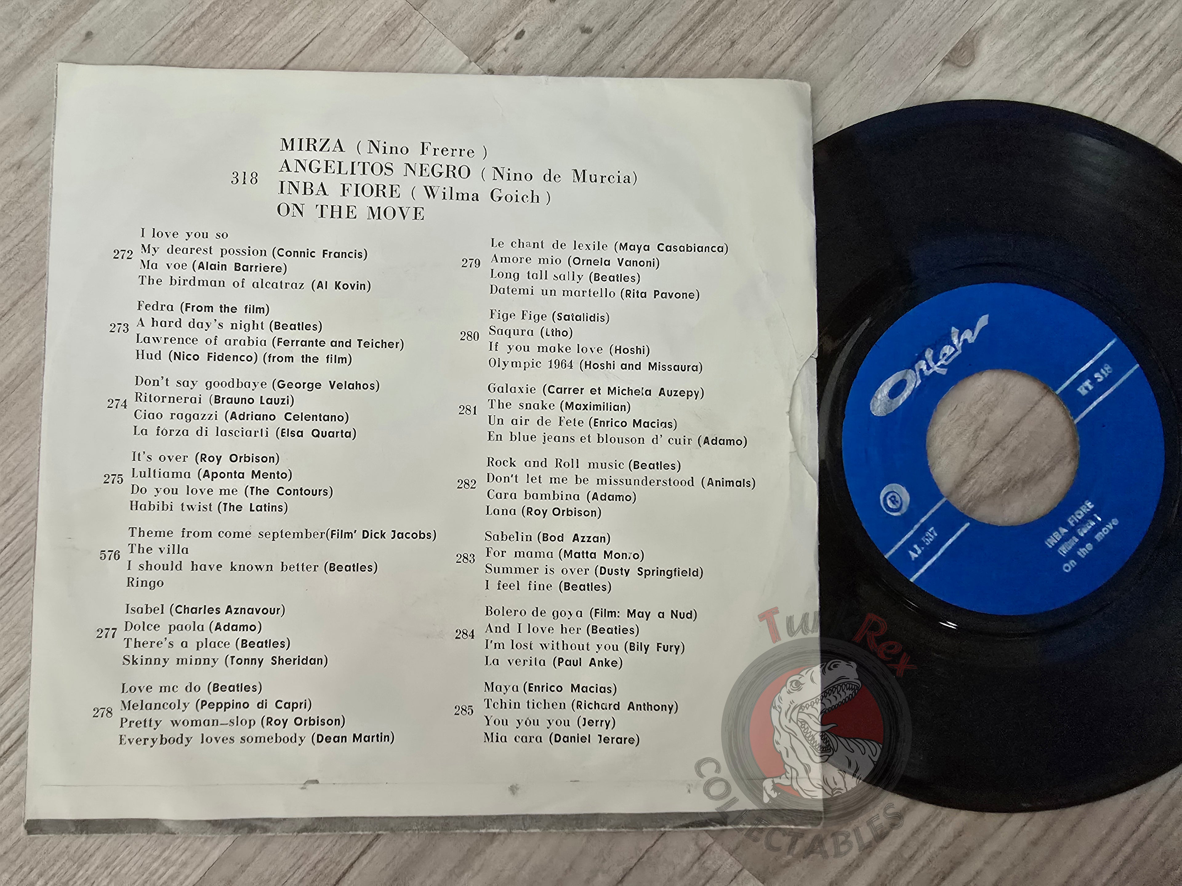 Nino Ferrer / Wilma Goich / Nino De Murcia  7" Iran Pressing Vinyl Iranian Edition 1