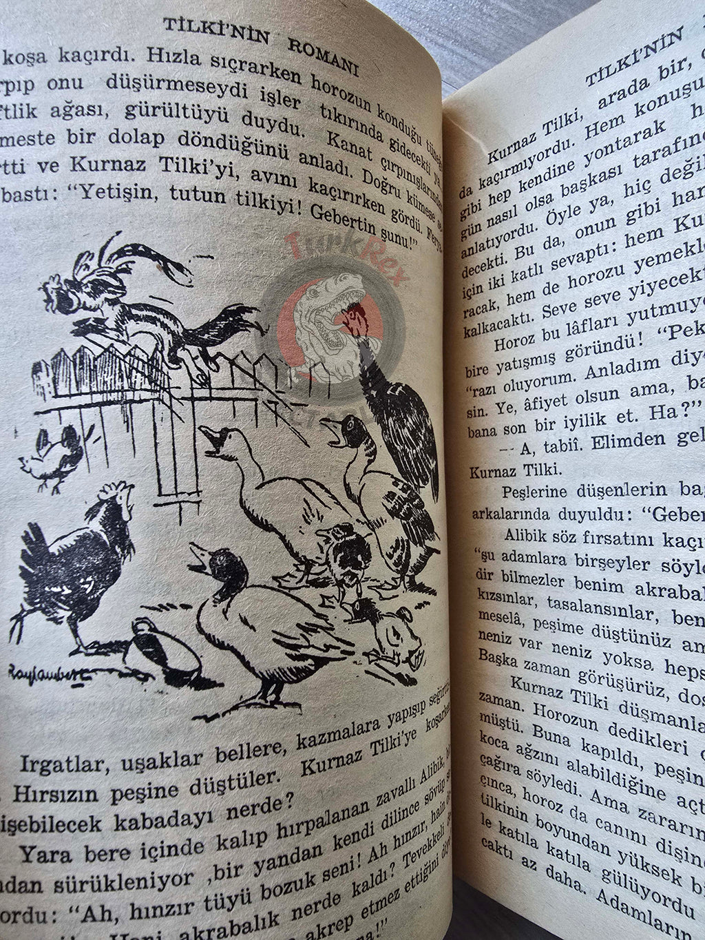 Reynard the Fox 1963 Turkish Book Turkey Illustrated