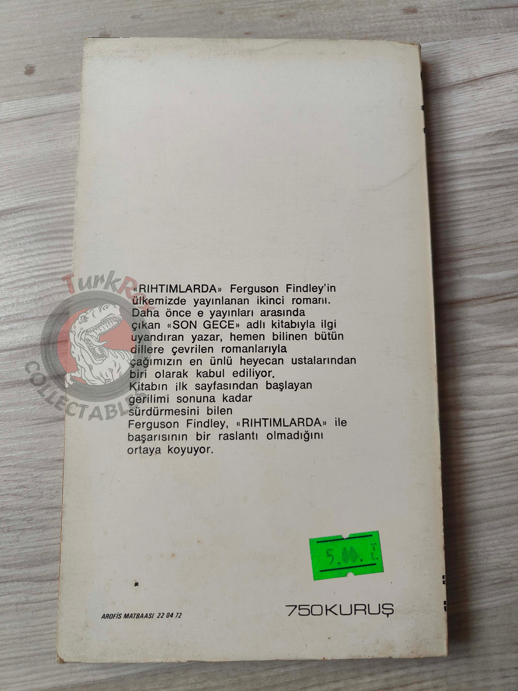 Ferguson Findley – Waterfront 1973 1st Turkish Book Turkey