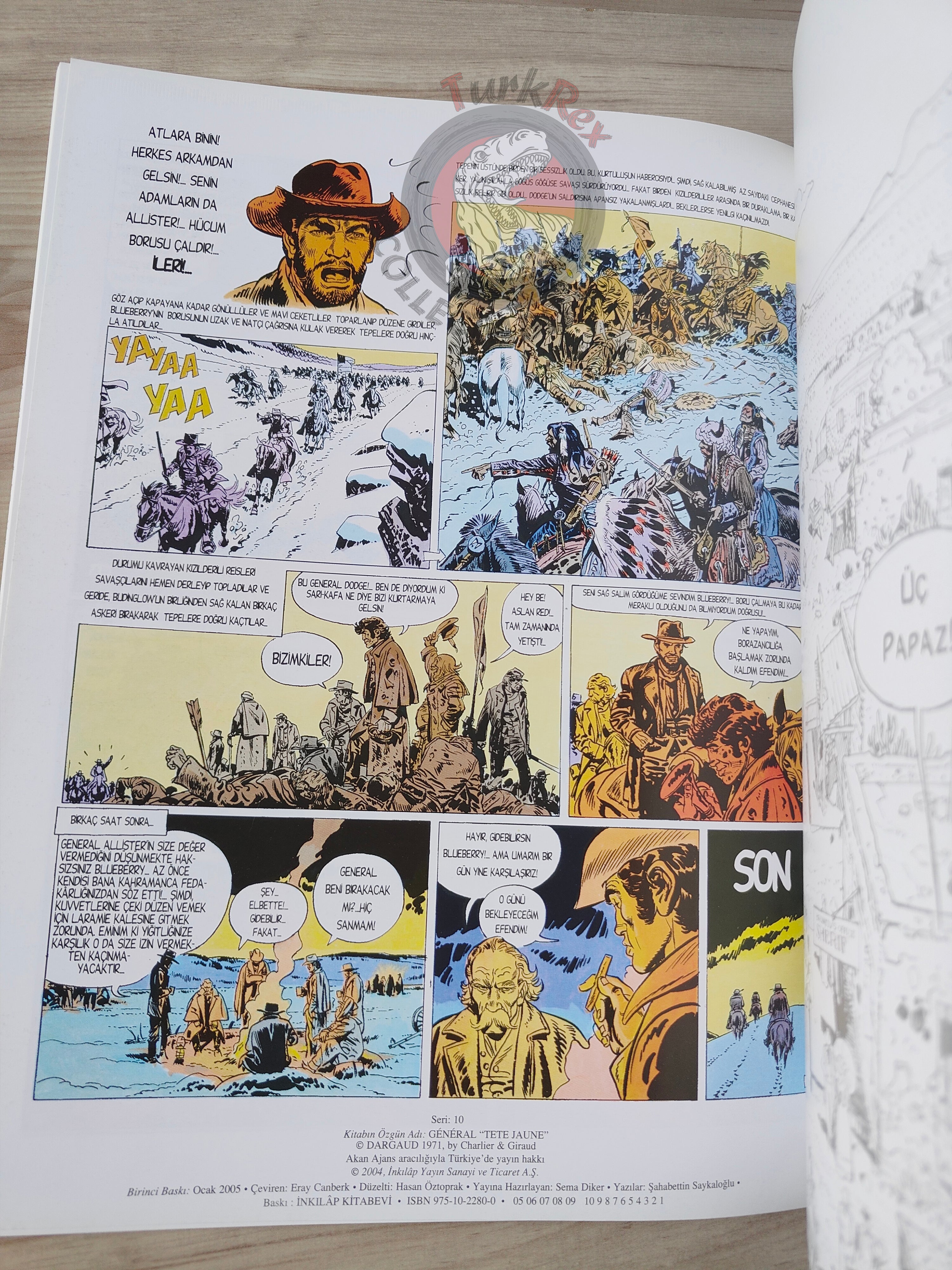 Blueberry #10 – General Golden Mane 2005 1st Edition Turkish Comic Turkey