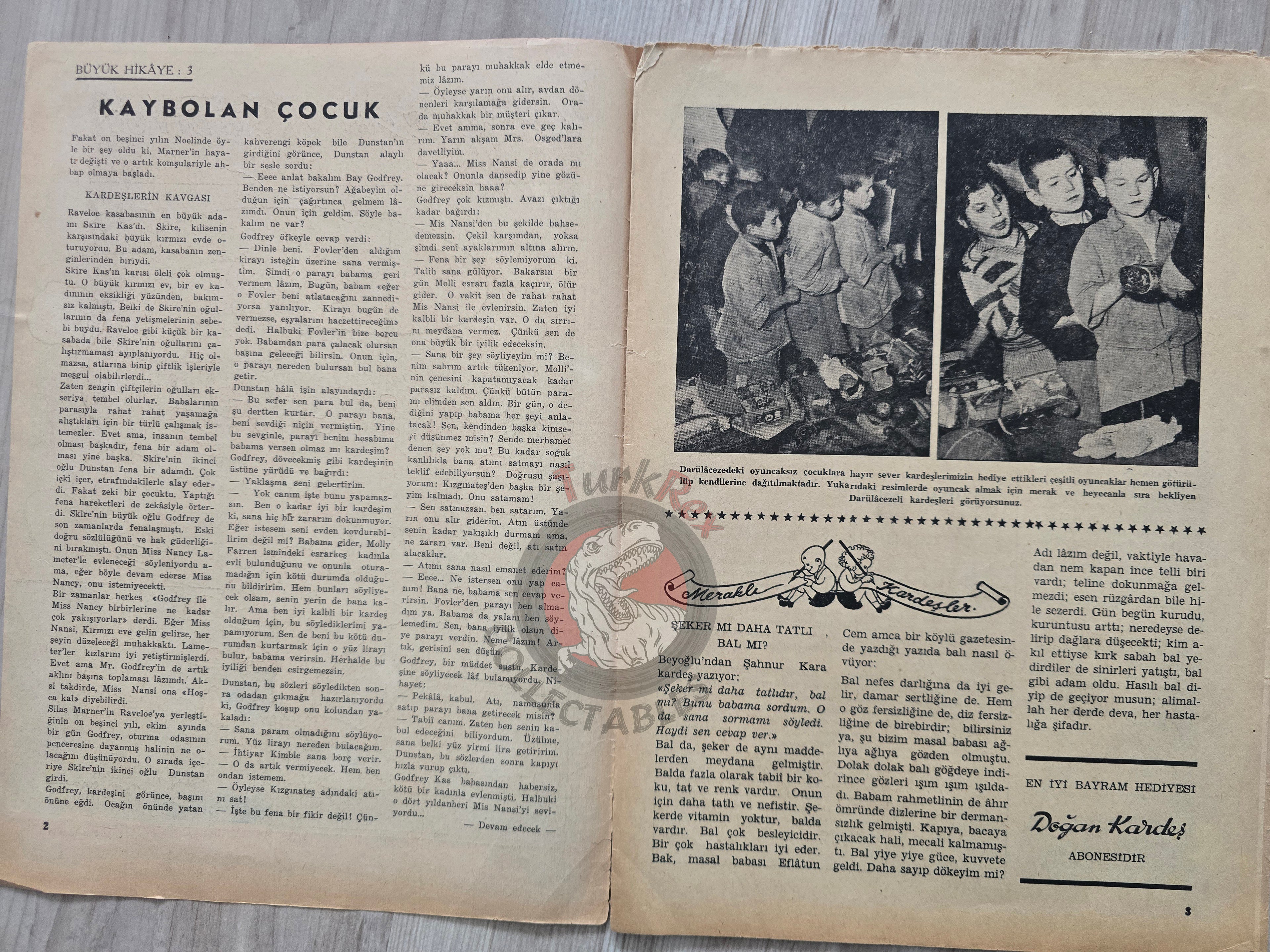 Doğan Kardeş 1952 Magazine #299 Turkish Comic Turkey