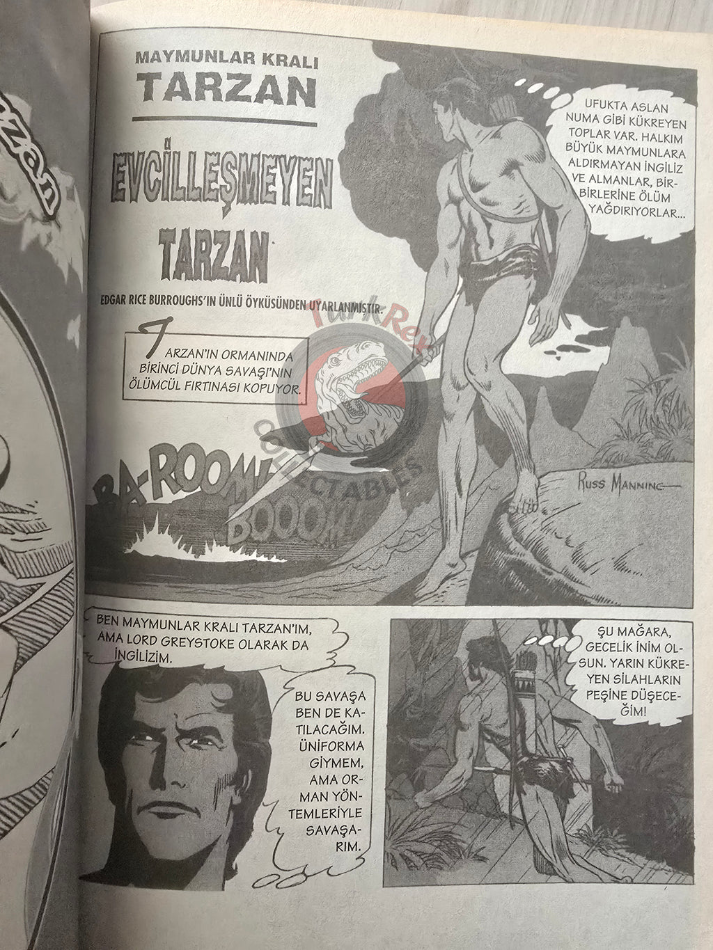 The Tarzan Comics Library #3 - Tarzan the Untamed Turkish Comic Turkey Russ Manning