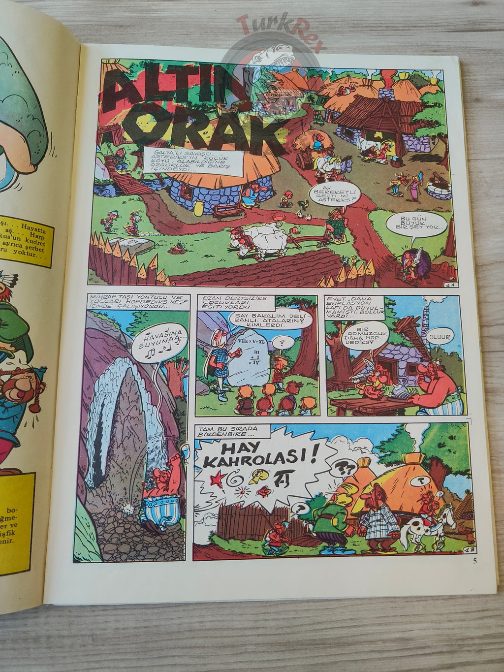 Asterix – Asterix and the Golden Sickle 1977 Turkish Edition Comic Turkey
