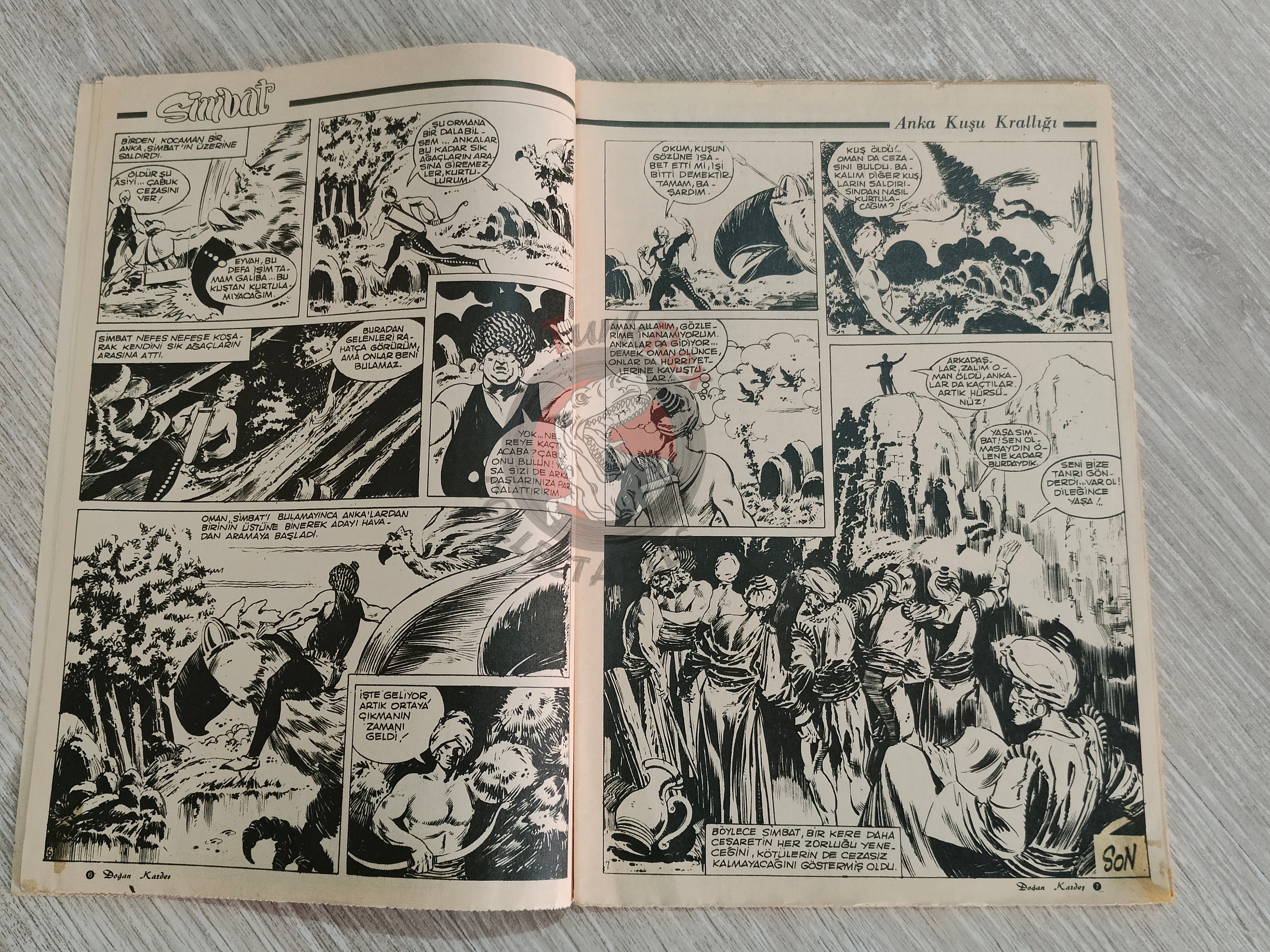 Doğan Kardeş 1971 Magazine #29 Turkish Comic Turkey Sinbad the Sailor Alice In Wonderland