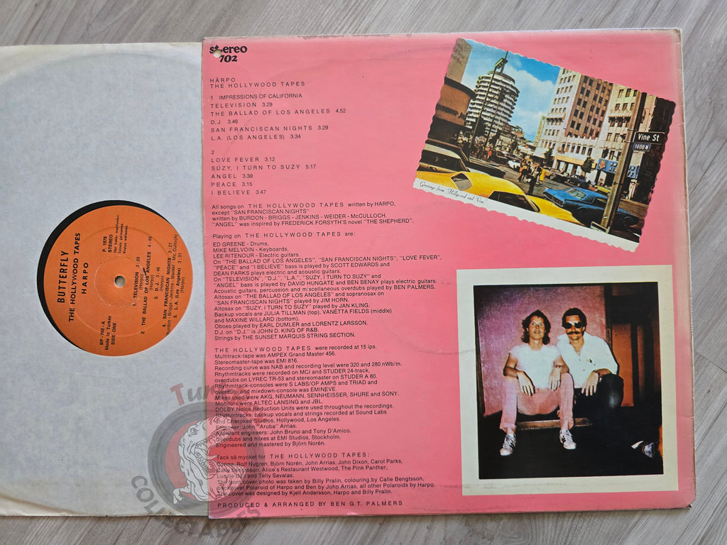 Harpo – The Hollywood Tapes Turkish Pressing Vinyl Turkey Edition