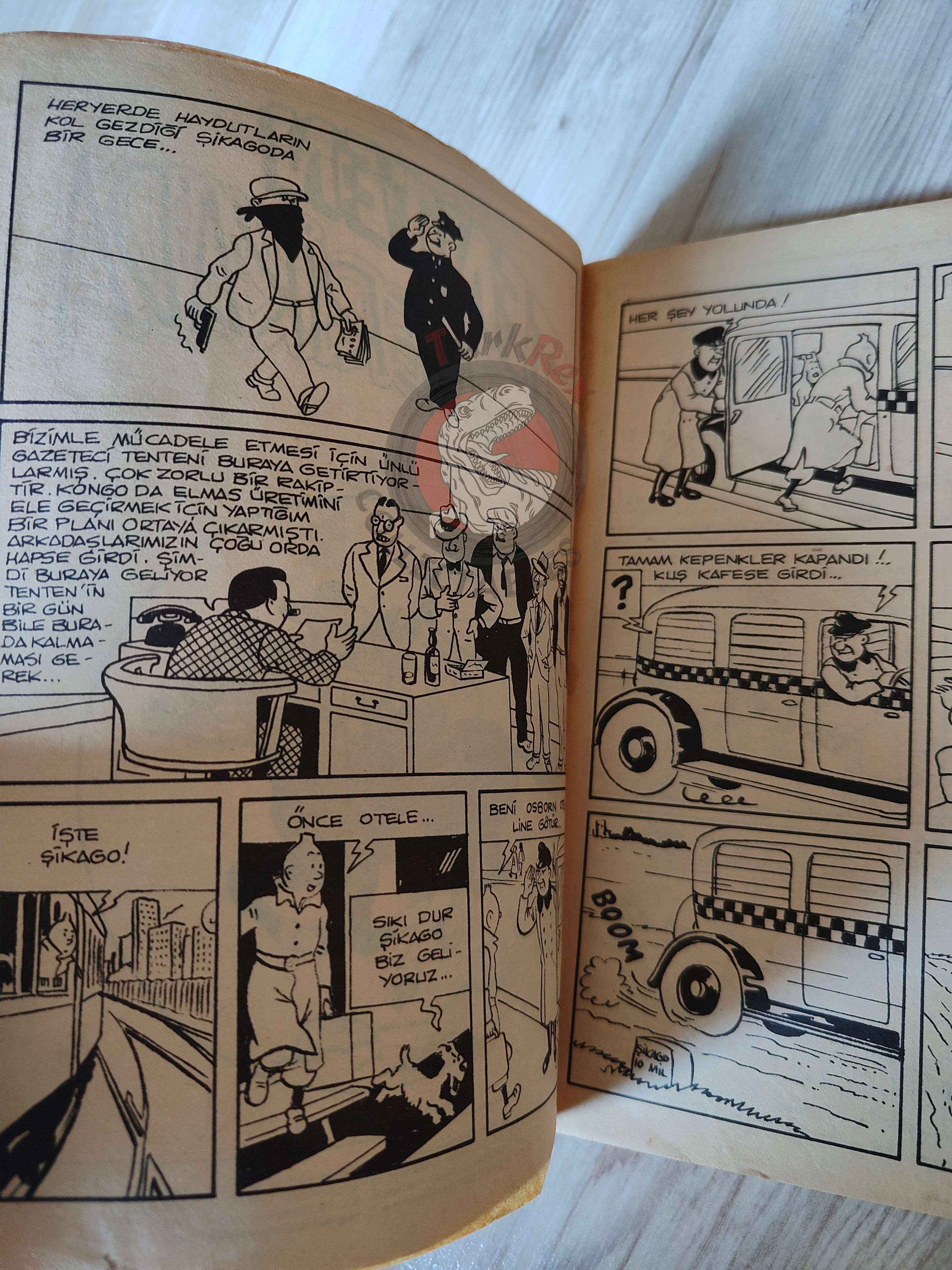 Tintin – Tintin in America mid 1980s Turkish Edition Comic Turkey 1
