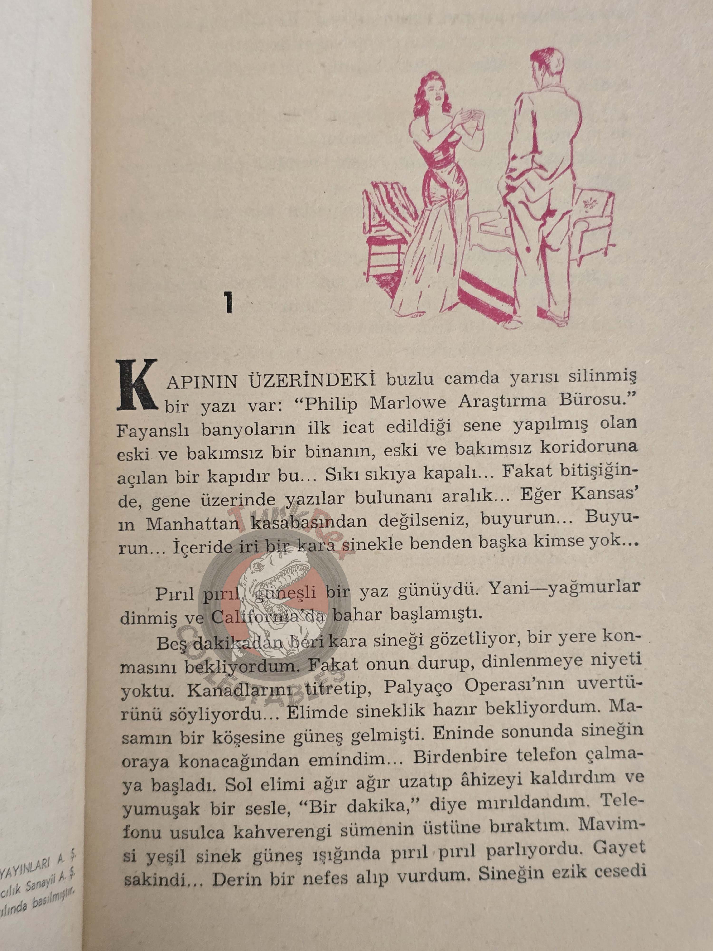 Raymond Chandler – The Little Sister 1963 1st Turkish Book Turkey