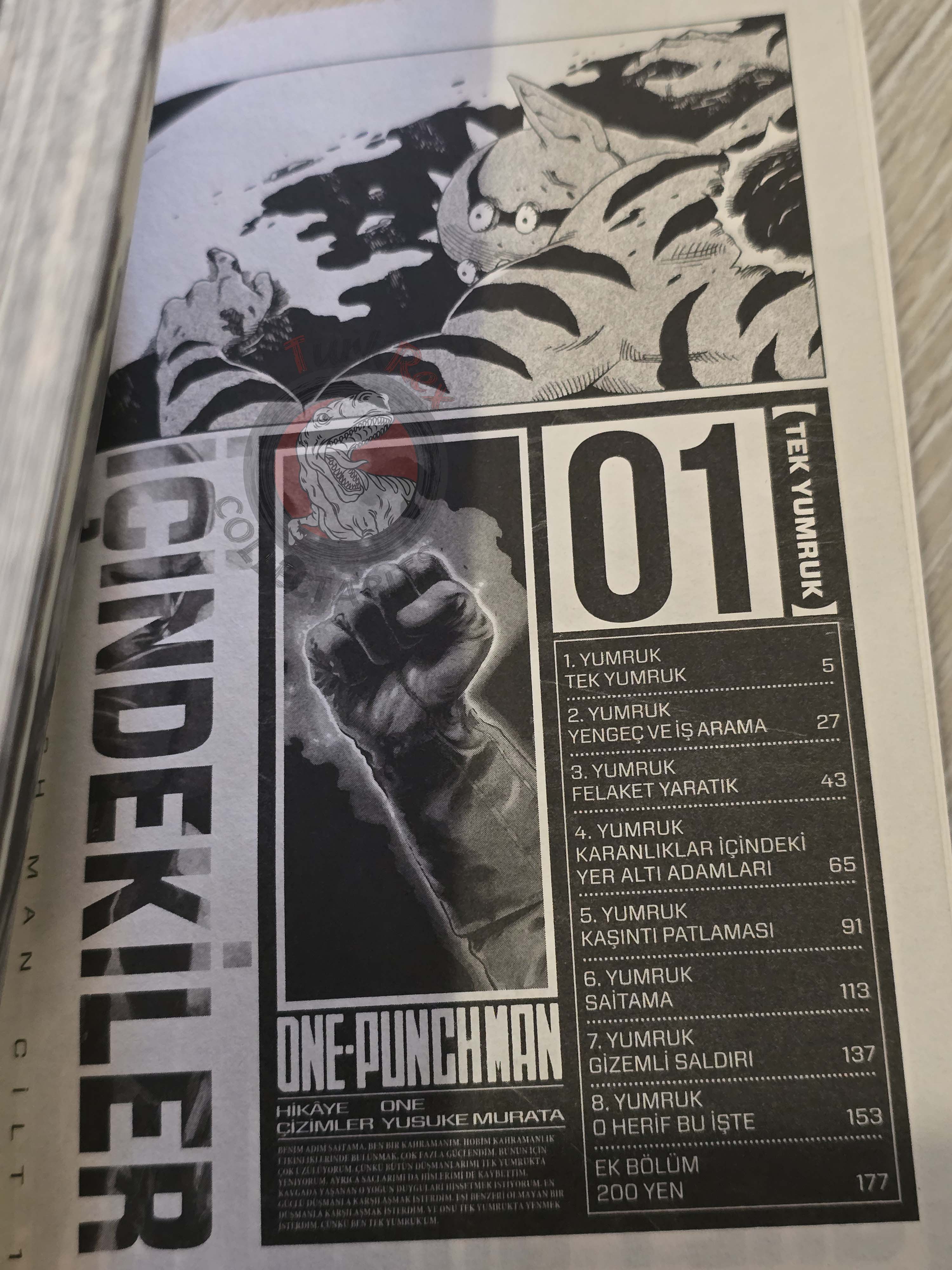 One-Punch Man #1 Turkish Comic Turkey Manga Yusuke Murata