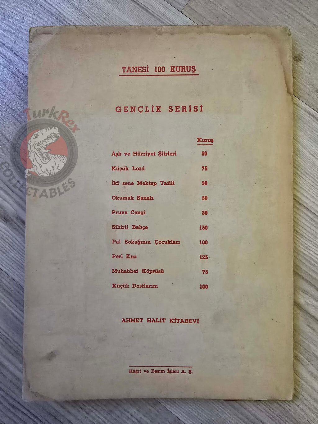 Halide Nusret Zorlutuna – My Little Friends 1948 Turkish Book Turkey Teacher