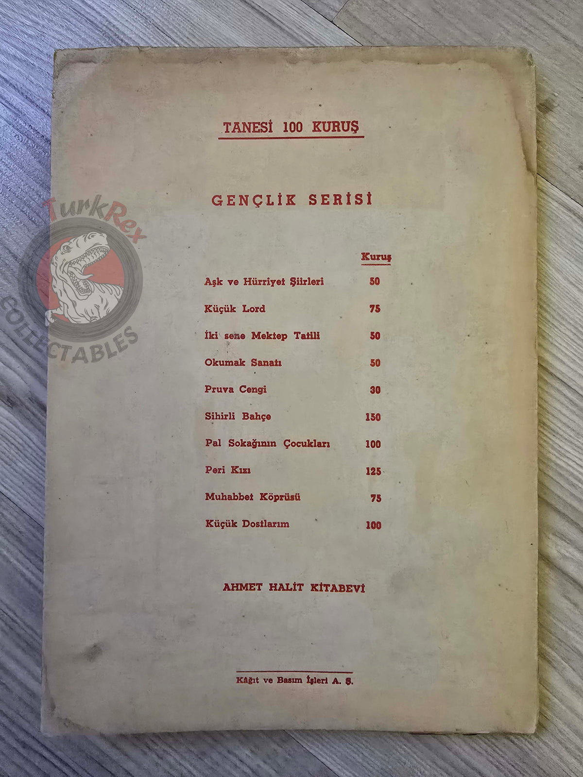Halide Nusret Zorlutuna – My Little Friends 1948 Turkish Book Turkey Teacher