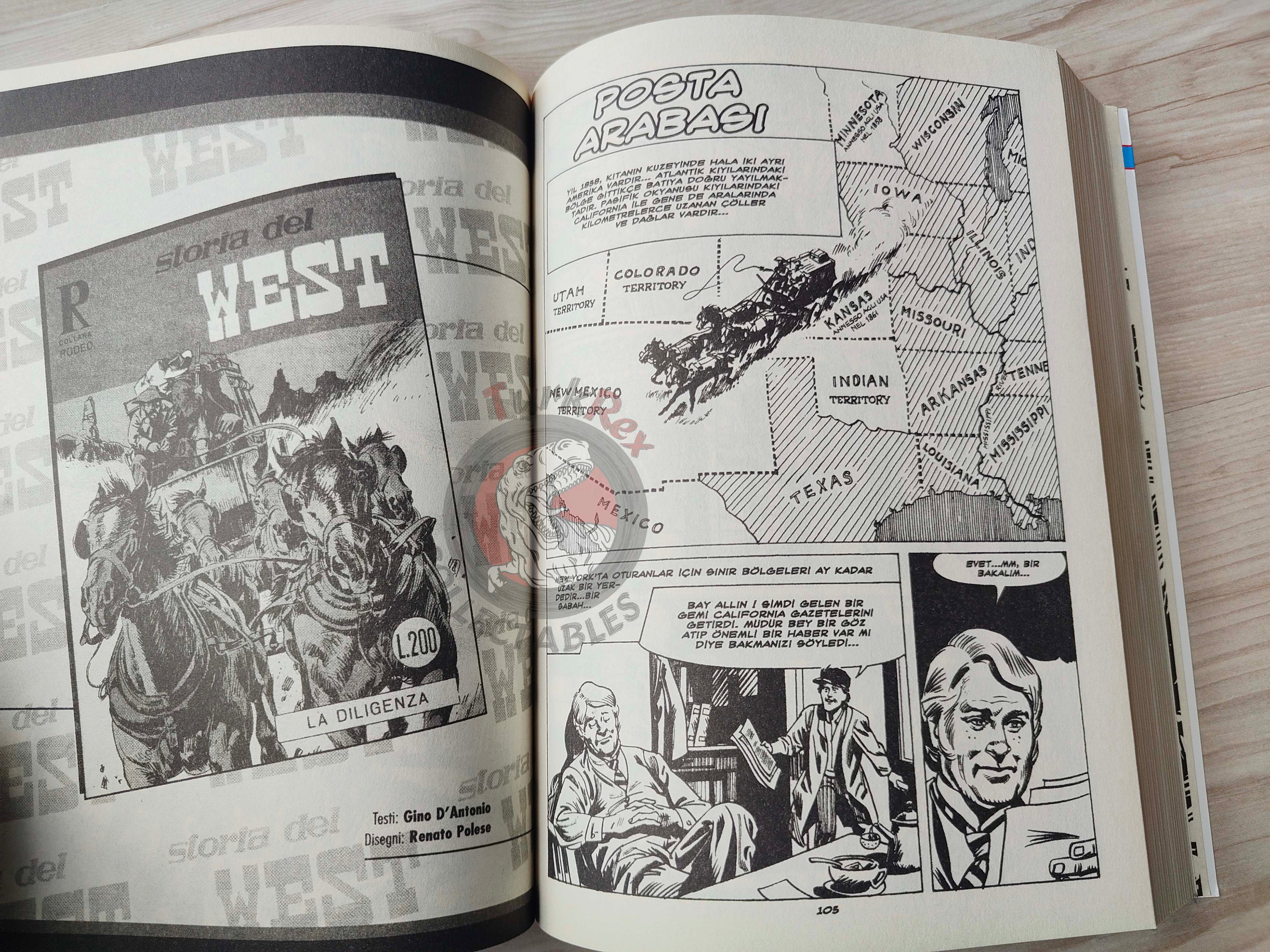 Storia del West Vol #5 Orizzonti lontani Turkish Comic Turkey #17 #18 #19 #20