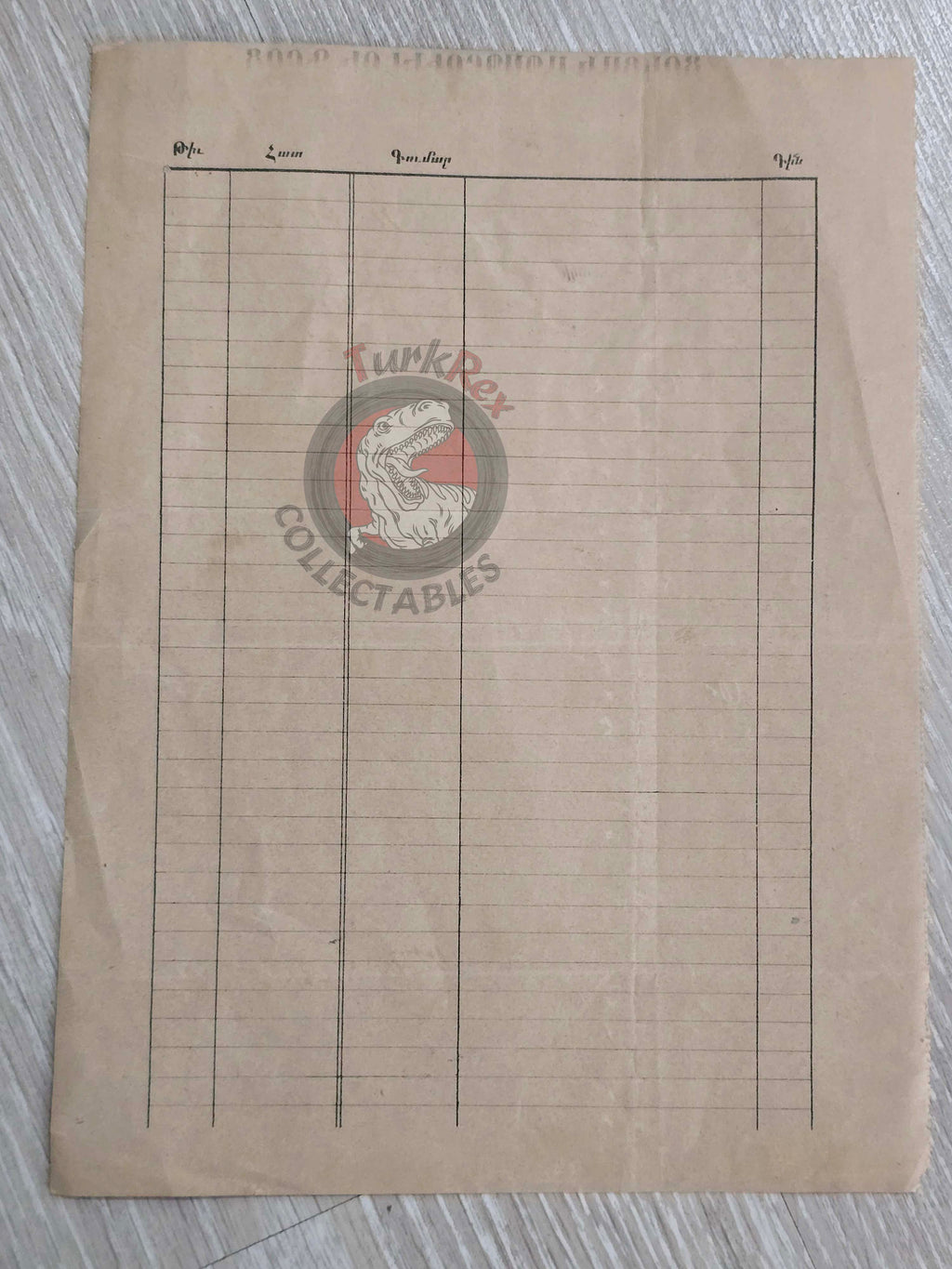 American Bible Society 1896 Krikor Armenian Book Order Form Ottoman Empire Armenia