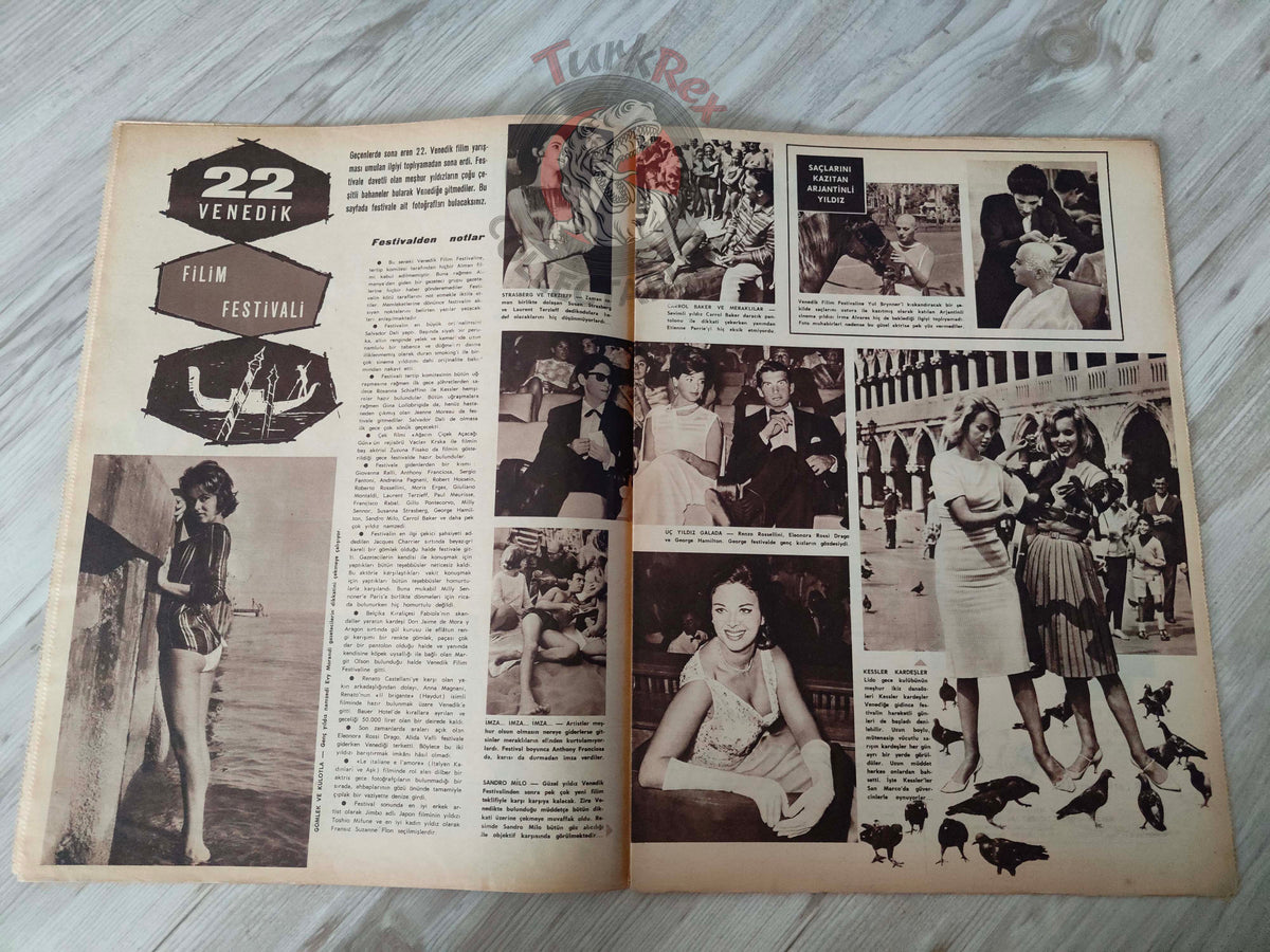 Hayat 1961 Elvis Presley and Barbara Eden Turkish Mag Turkey Prince Karim Aga Khan Kuwaiti Sheikh Abdullah Al-Sabah