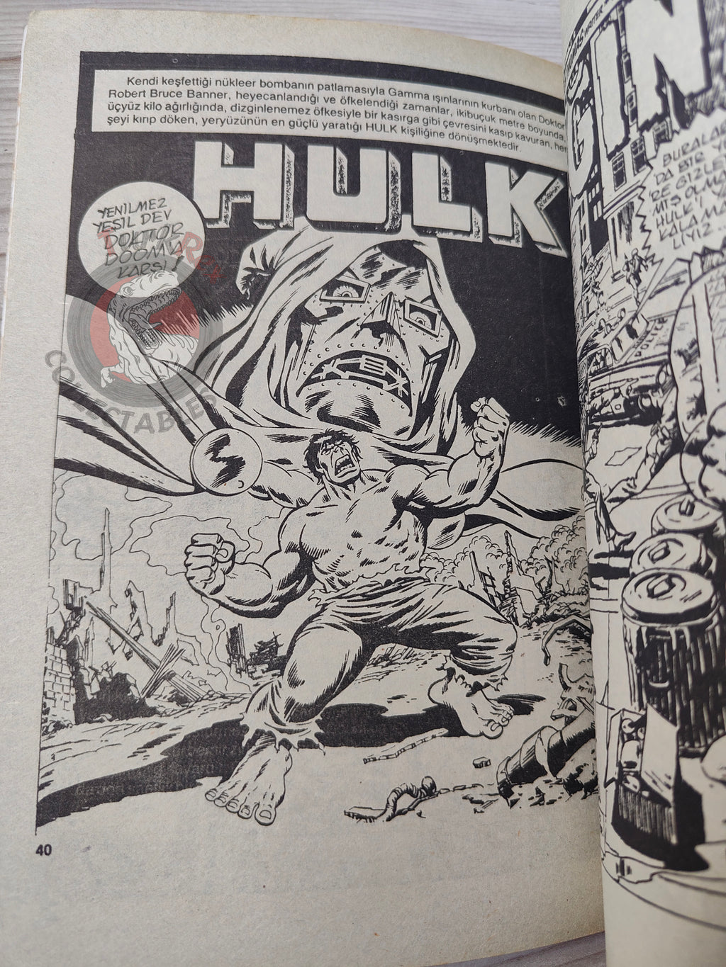 Hulk #3 1987 Turkish Comic Turkey cover #23