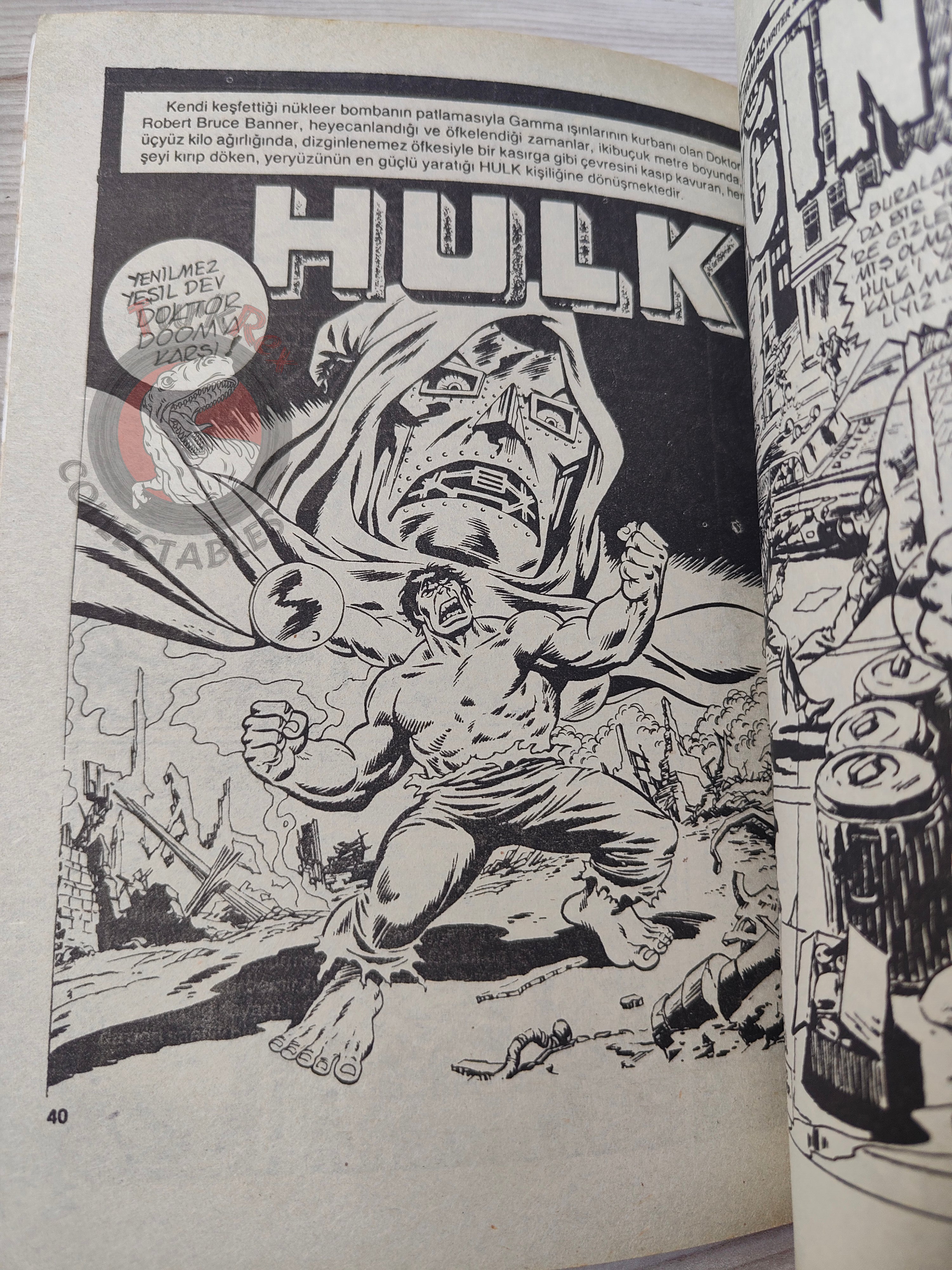 Hulk #3 1987 Turkish Comic Turkey cover #23