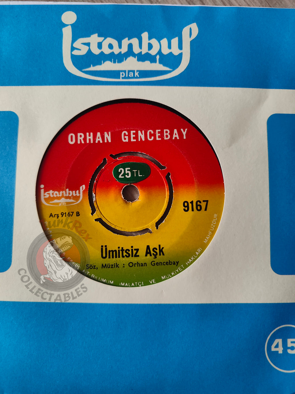 Orhan Gencebay – Vicdan Azabı 7" Turkish Pressing Vinyl Turkey Edition