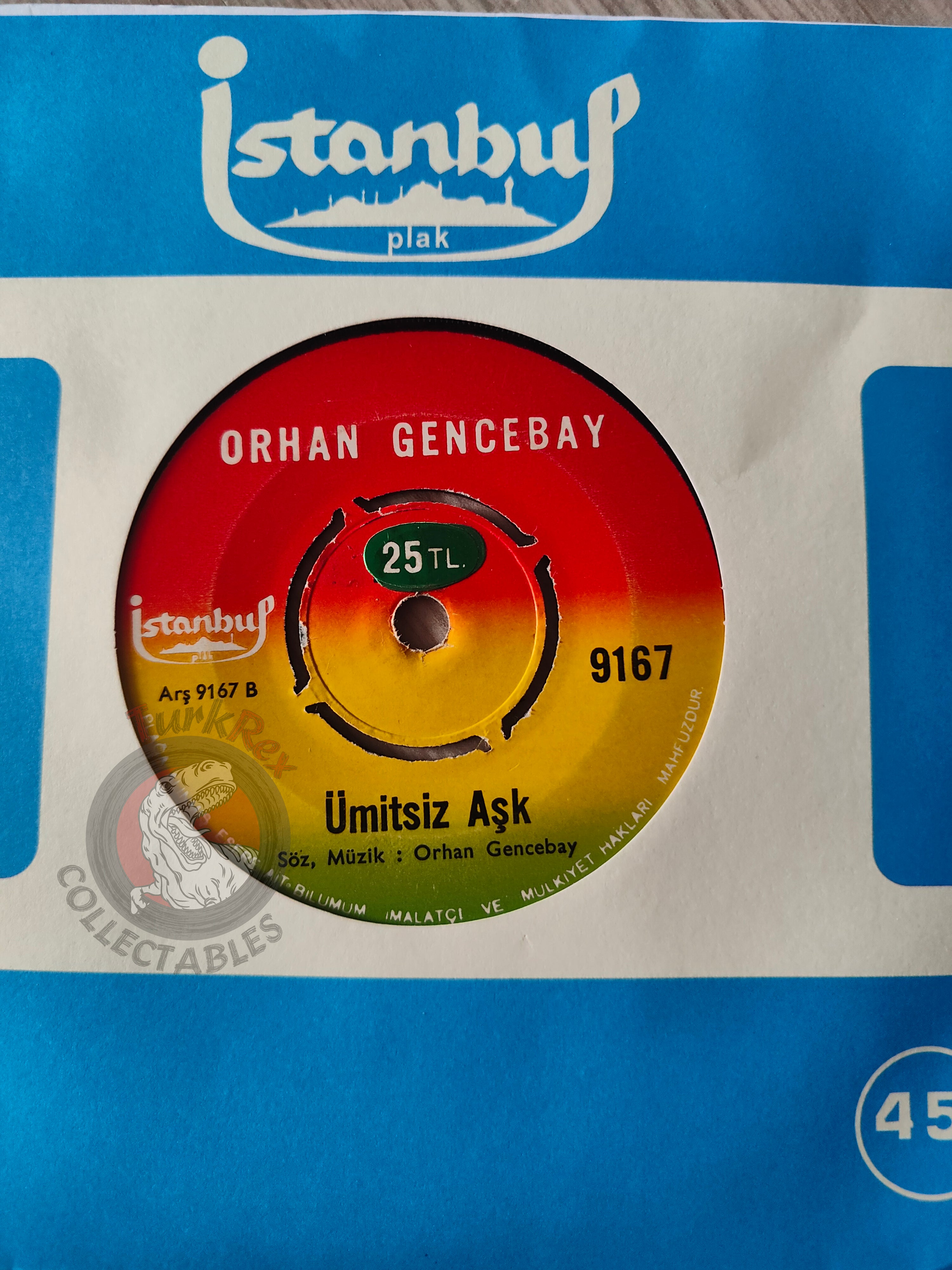 Orhan Gencebay – Vicdan Azabı 7" Turkish Pressing Vinyl Turkey Edition