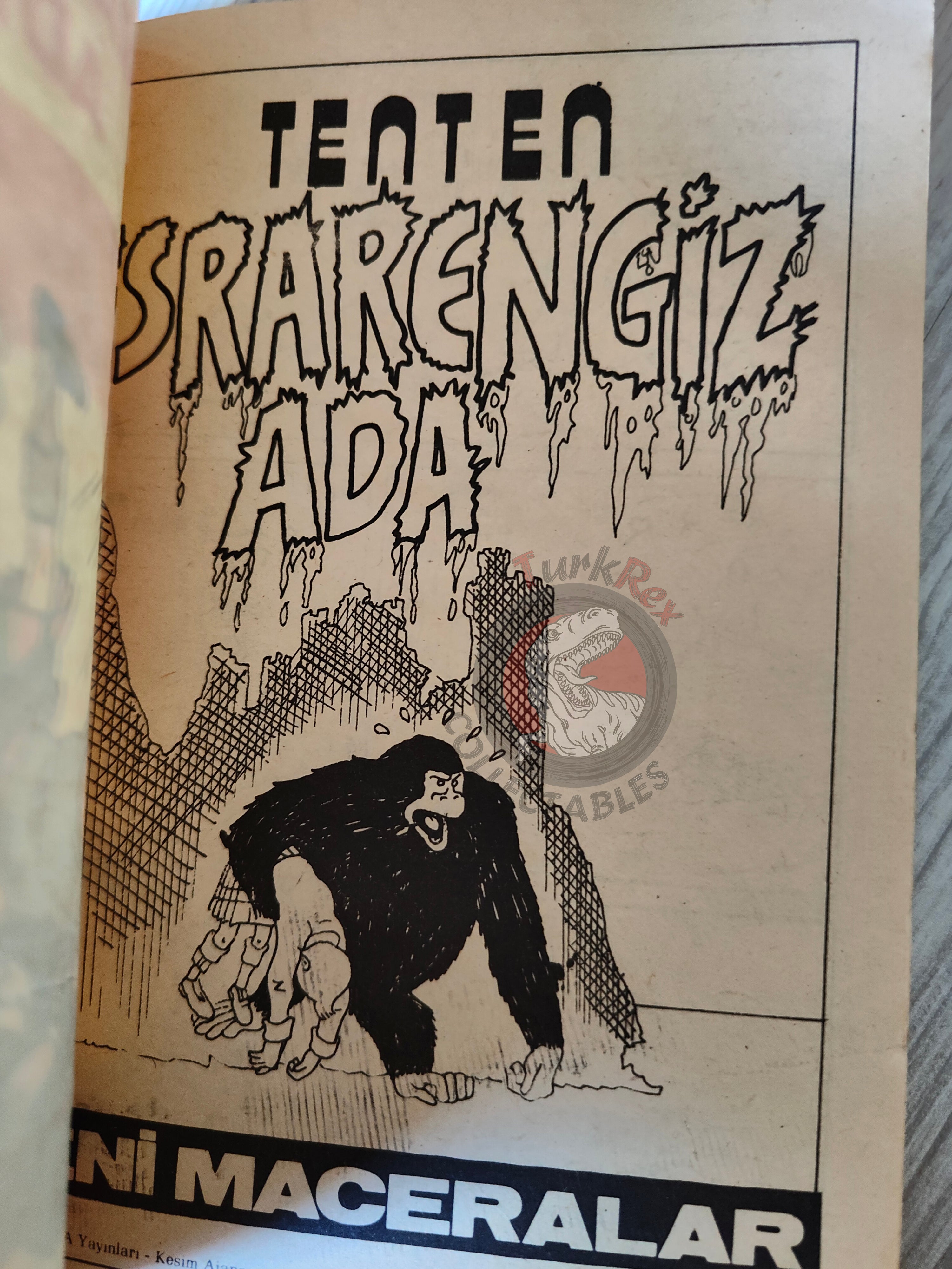Tintin – The Black Island mid 1980s Turkish Edition Comic Turkey 1