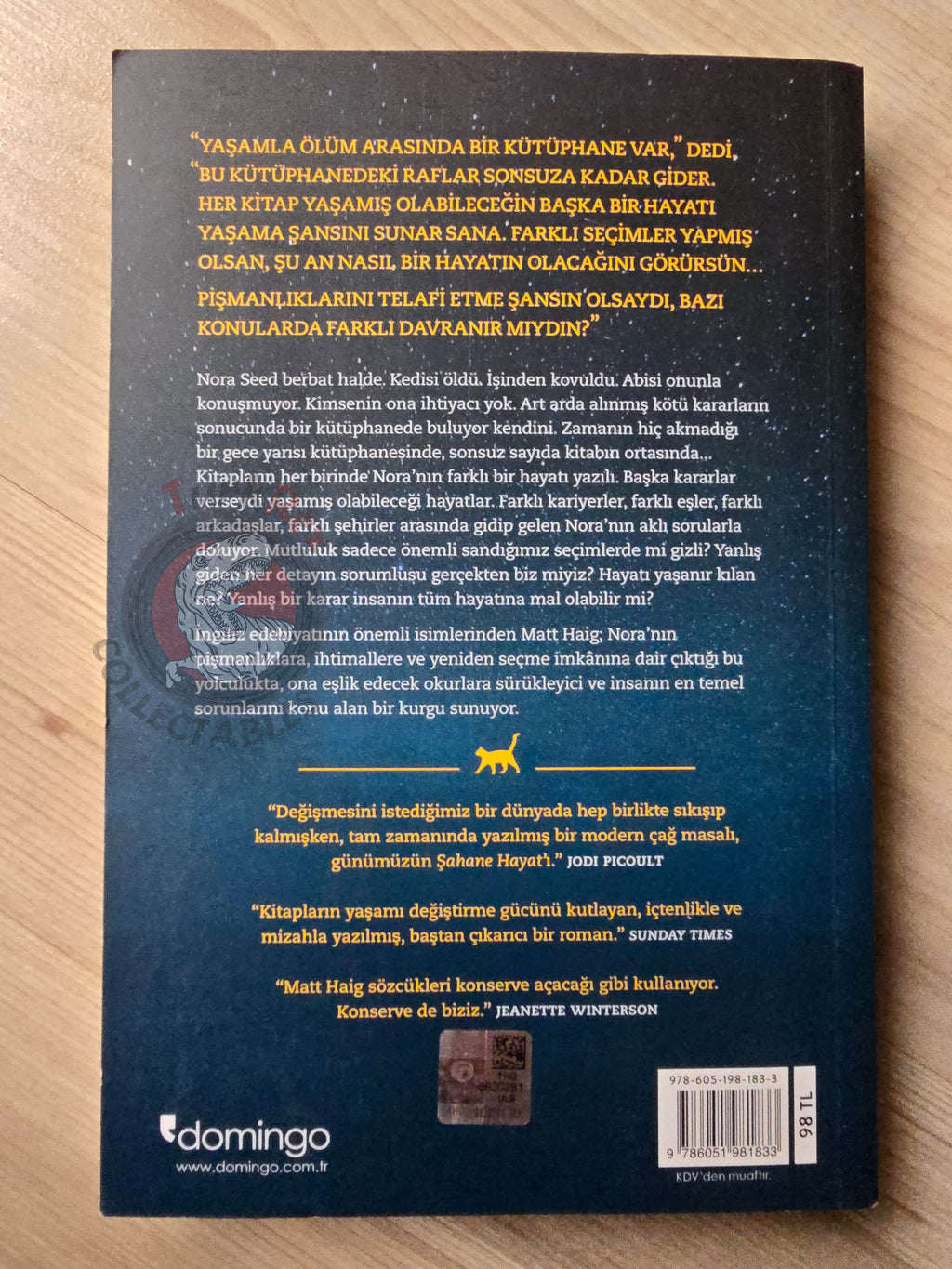Matt Haig – The Midnight Library 2023 Turkish Book Turkey