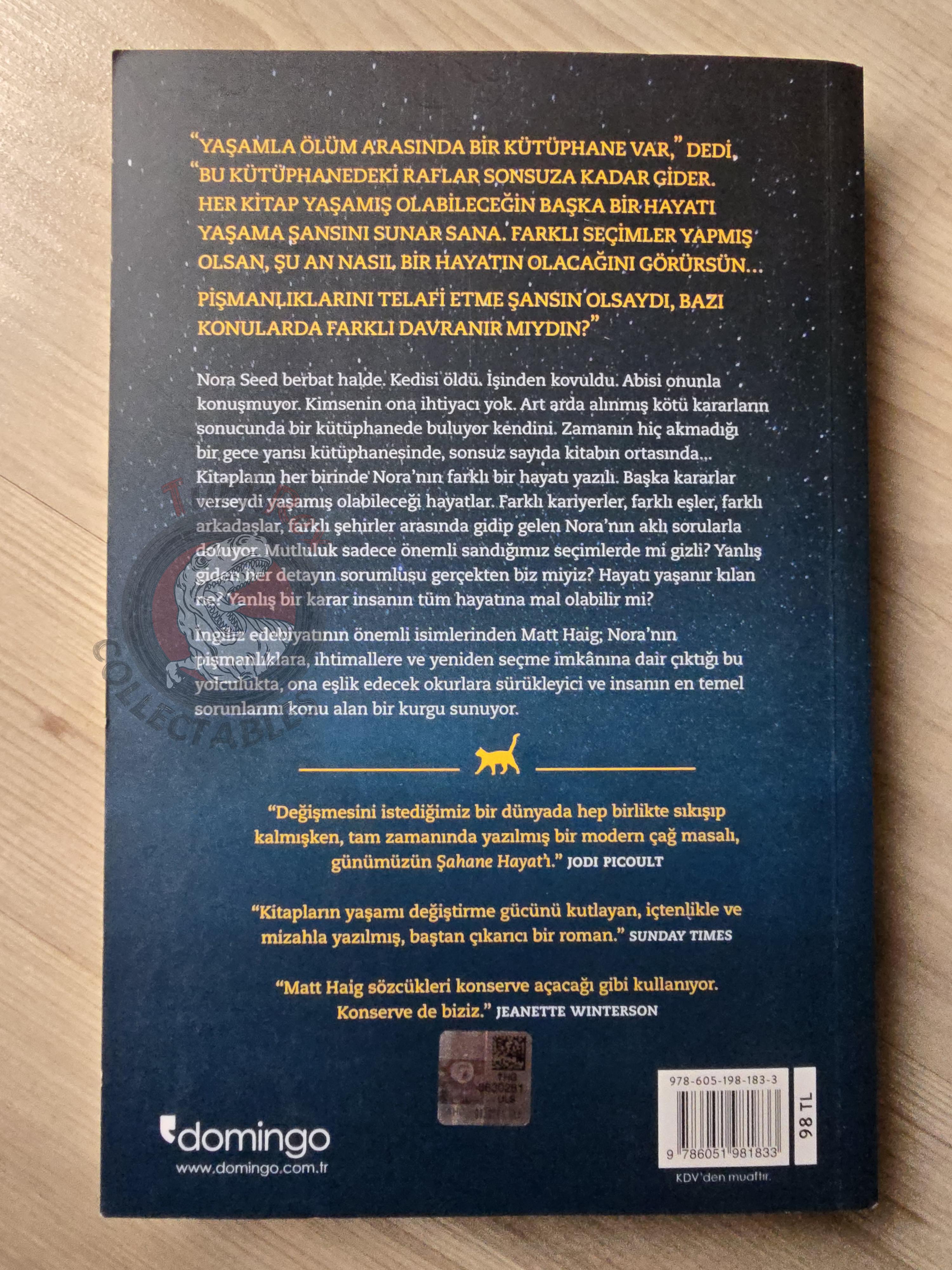 Matt Haig – The Midnight Library 2023 Turkish Book Turkey