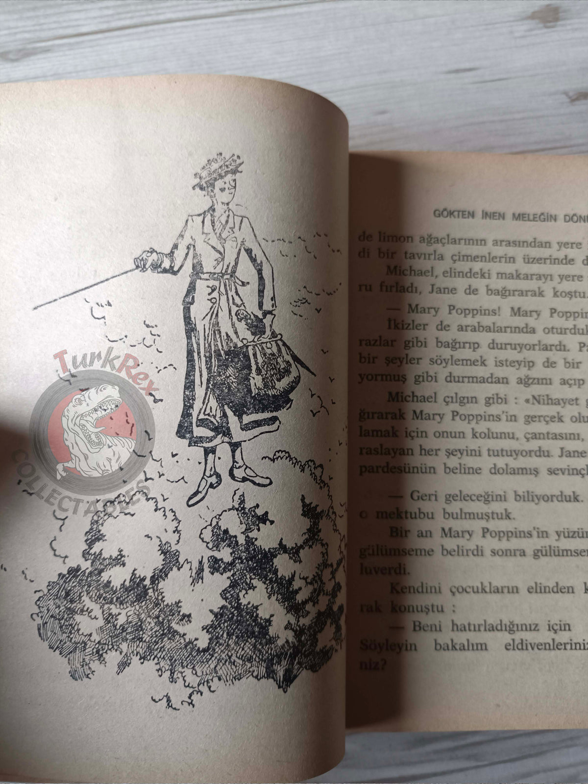 P. L. Travers – Mary Poppins 1975 HC/DJ Turkish Book Turkey Illustrated