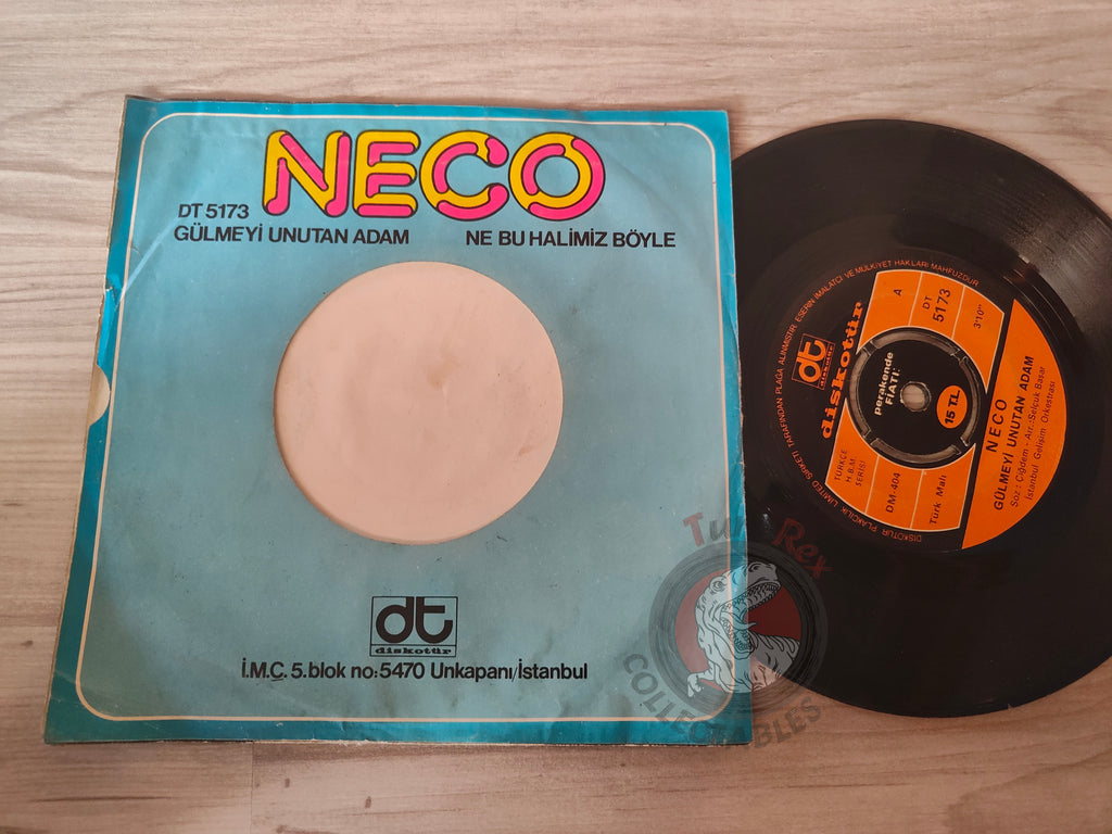 Neco – Gülmeyi Unutan Adam 7" Turkish Pressing Vinyl Turkey Edition