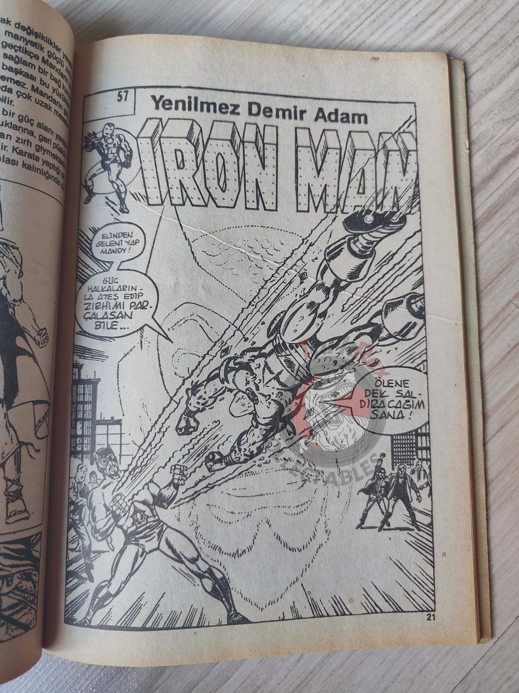 Iron Man #1 1988 Turkish Comic Turkey cover #126 inside #191 #57 #58