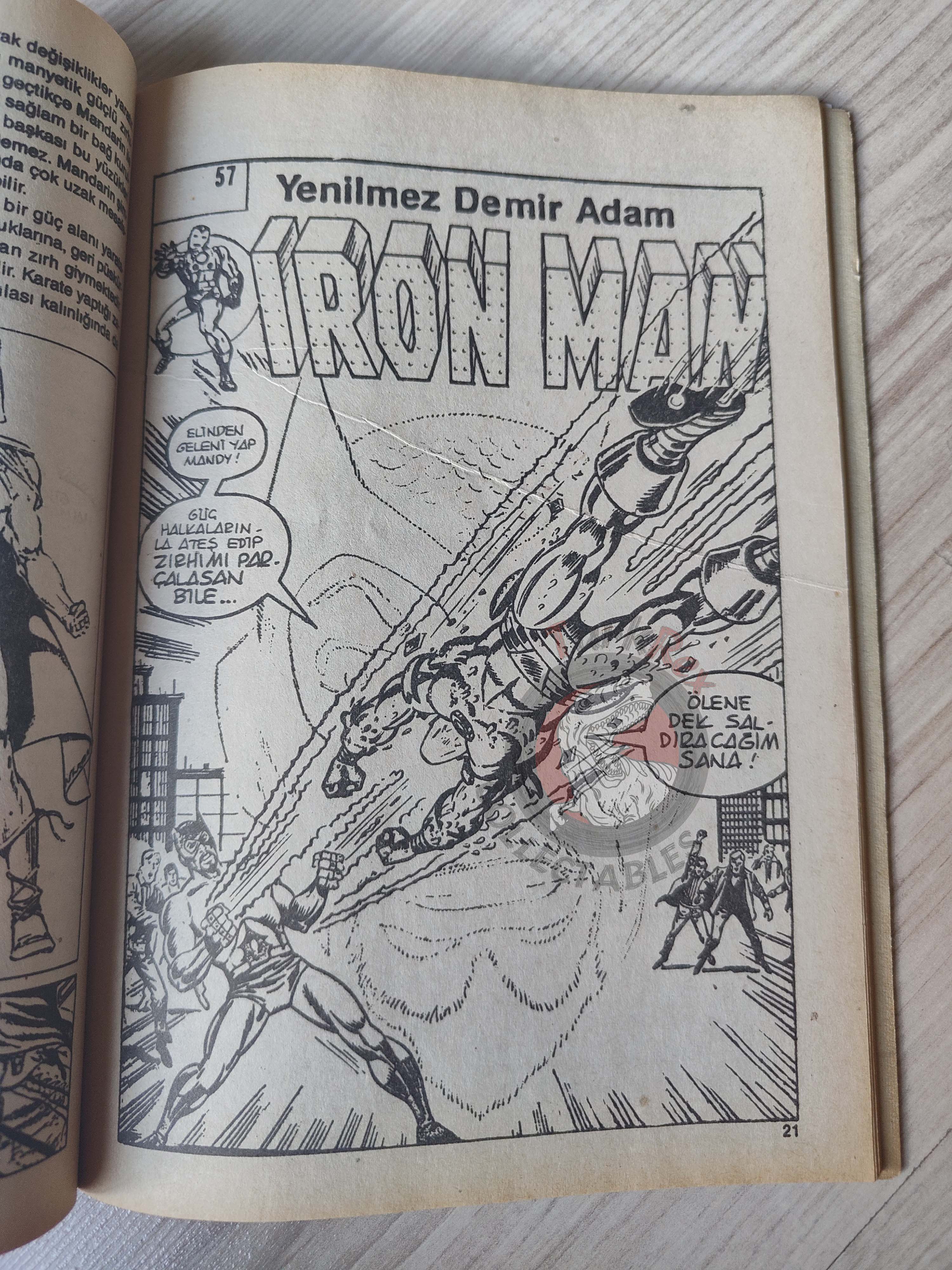 Iron Man #1 1988 Turkish Comic Turkey cover #126 inside #191 #57 #58