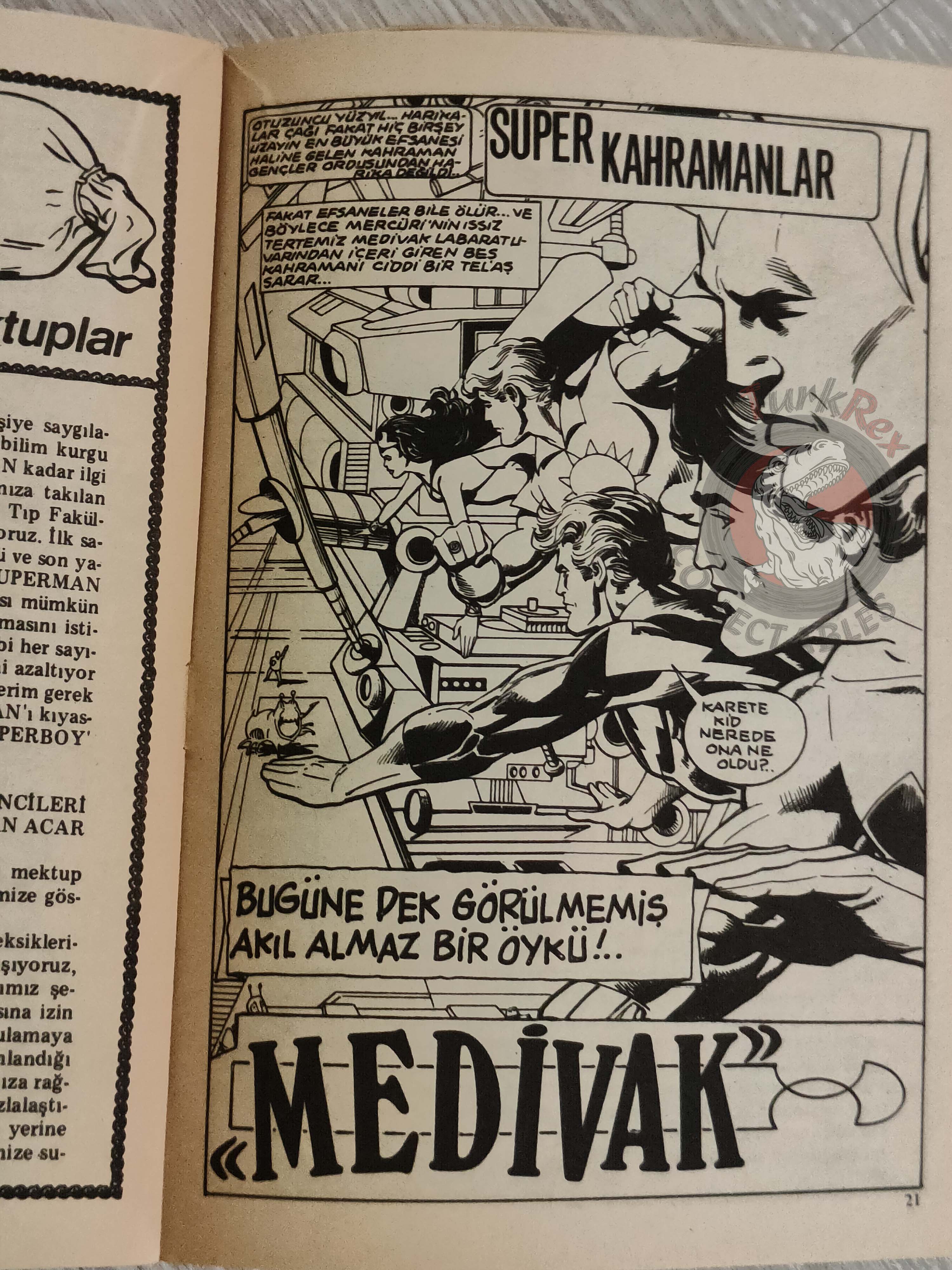 Superman #11 1980 Turkish Comic Turkey #302 Superboy #246