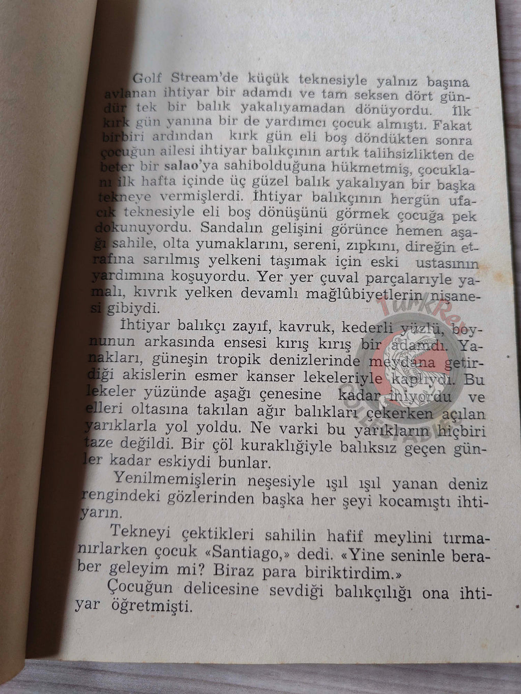 Ernest Hemingway – The Old Man and the Sea 1953 1st Turkish Book Turkey