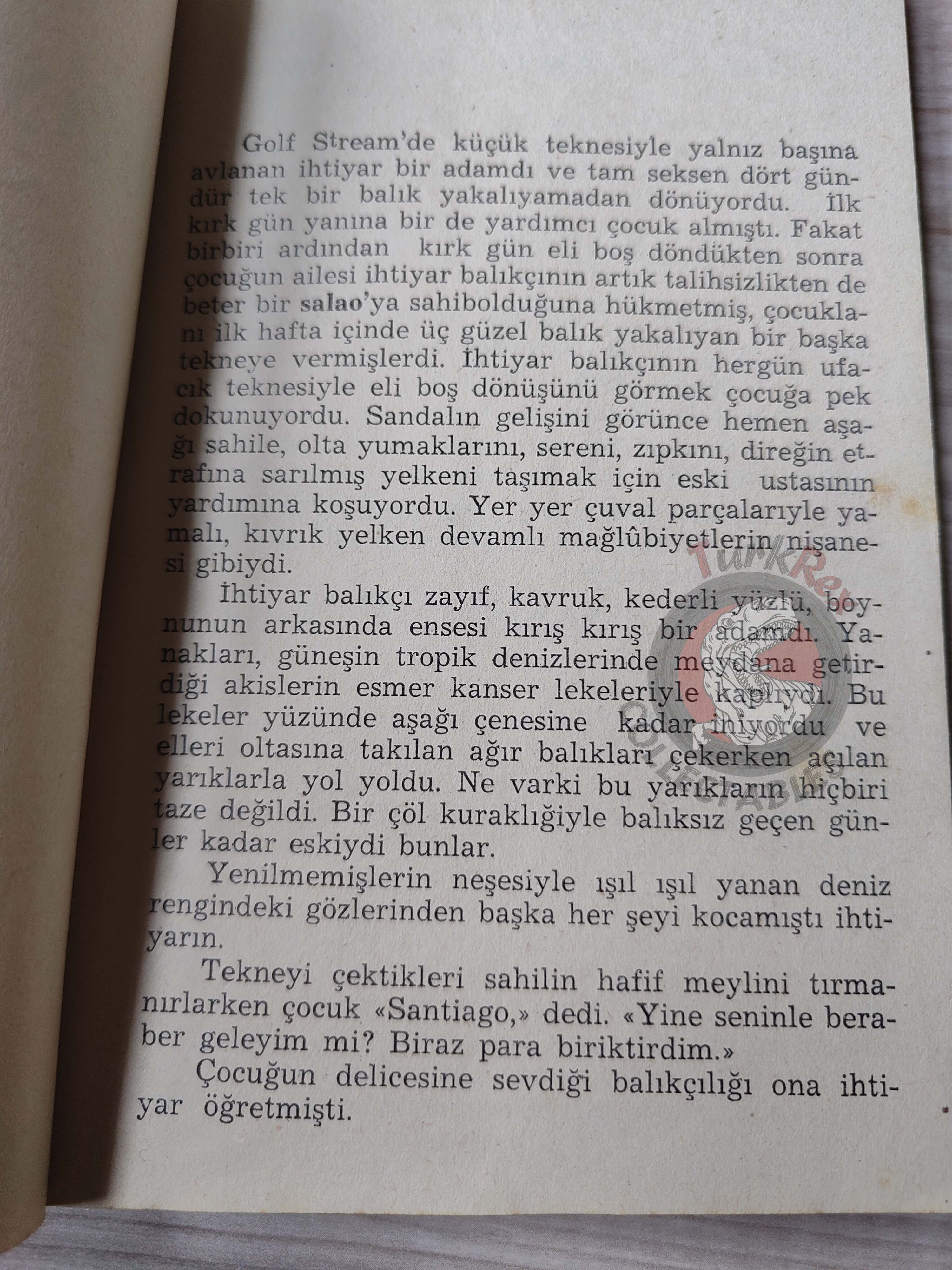 Ernest Hemingway – The Old Man and the Sea 1953 1st Turkish Book Turkey