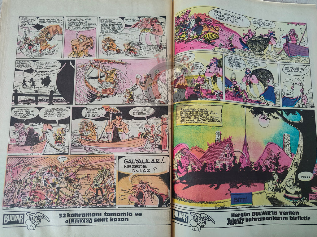 Asterix –  Asterix and the Great Crossing 1986 Turkish Edition Comic Turkey