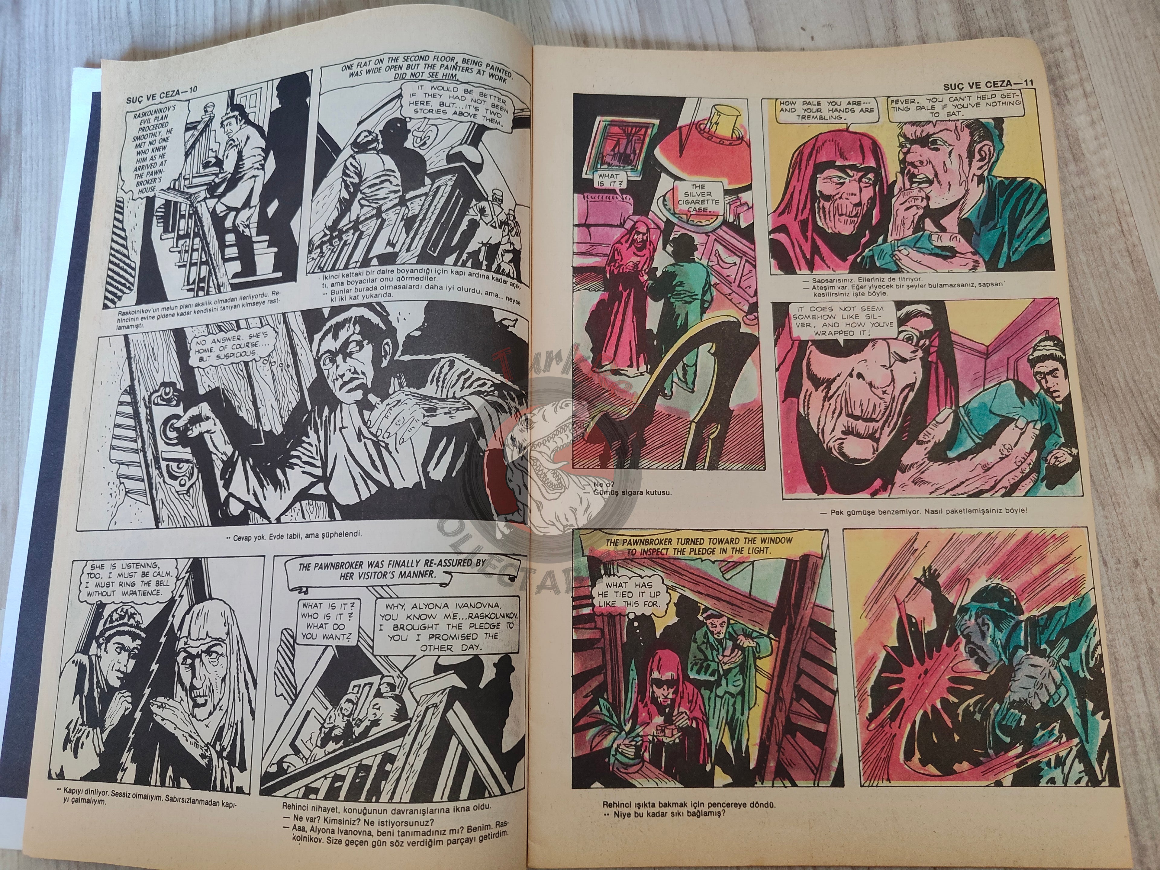 Crime and Punishment  – Fyodor Dostoyevsky Turkish Comic Turkey Classics Illustrated