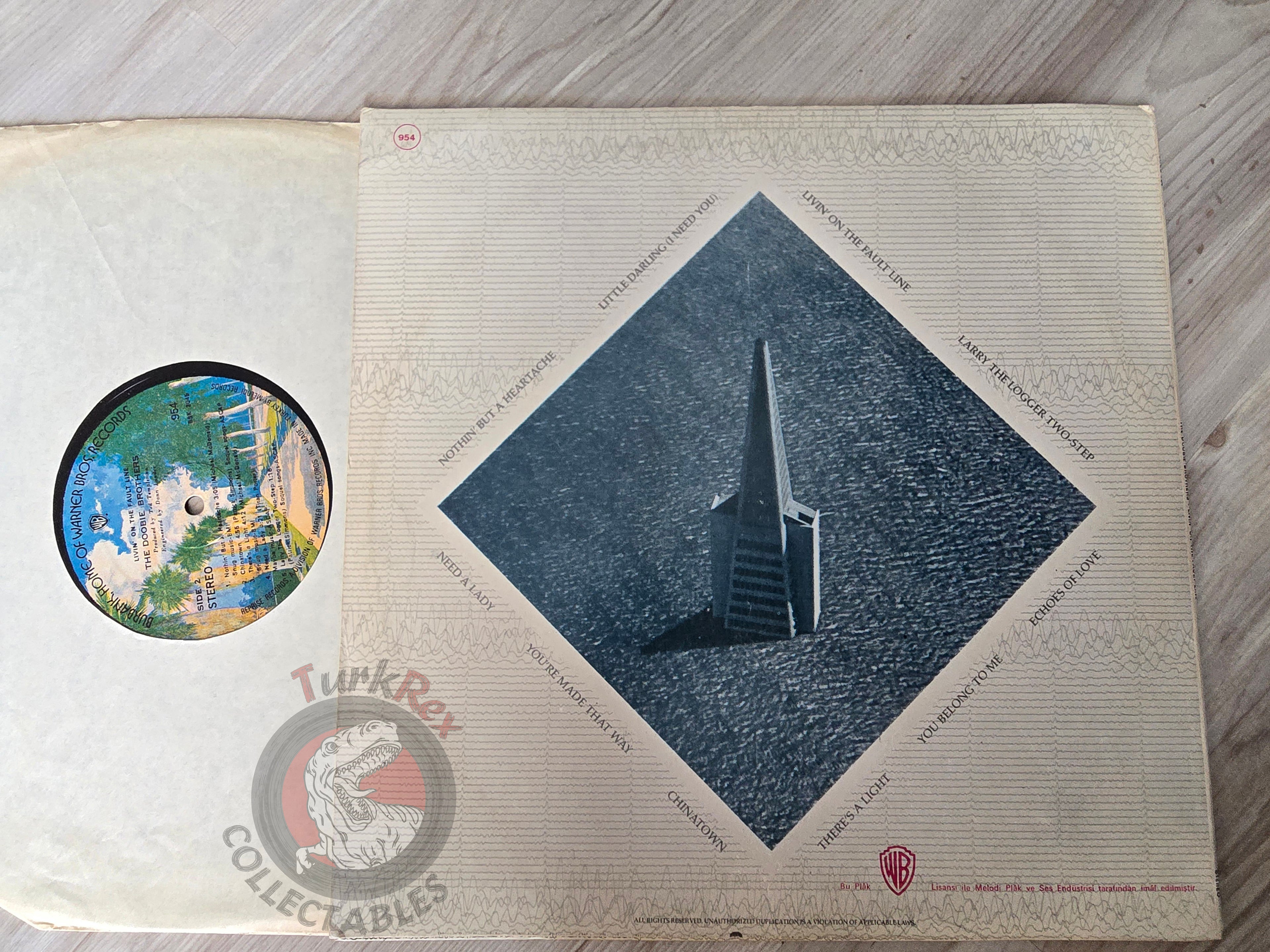 The Doobie Brothers – Livin' On The Fault Line Turkish Pressing Vinyl Turkey Edition